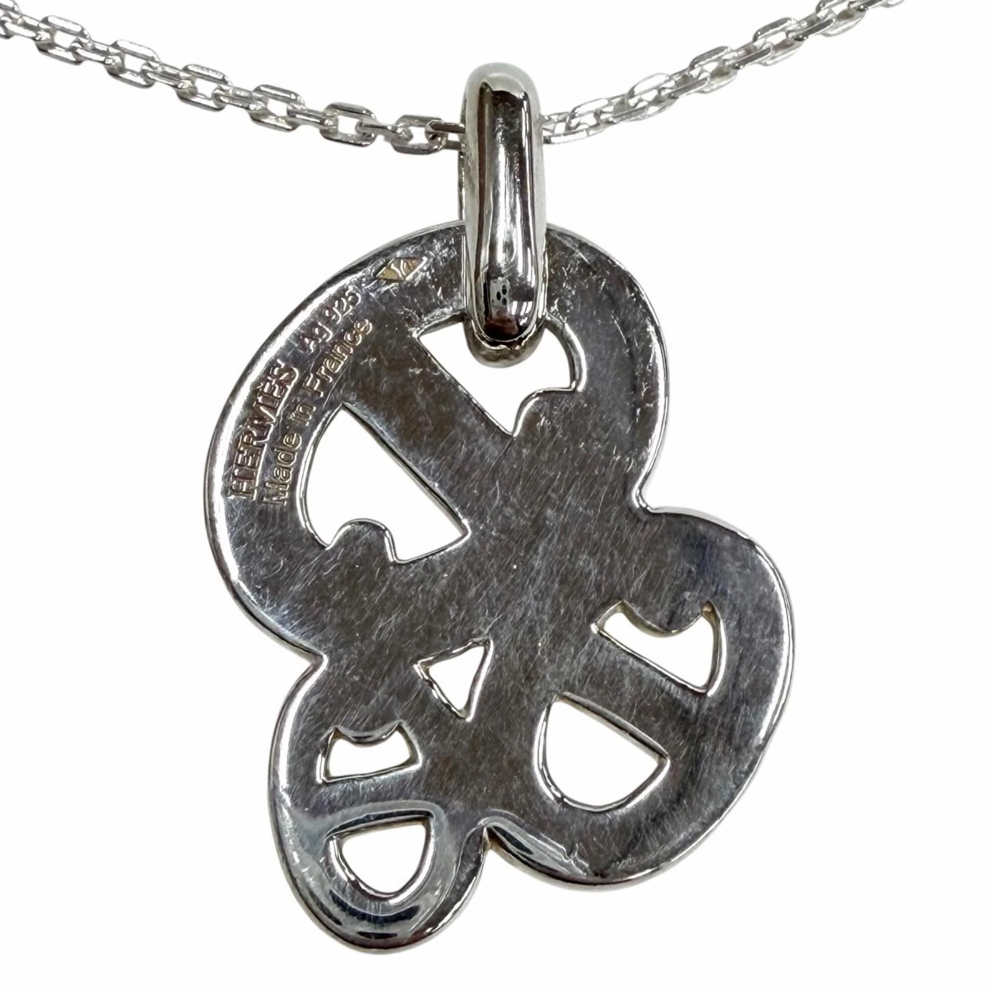 Chaine d'Ancre Enchainée Pendant Necklace Sterling Silver Mini - Image 2
