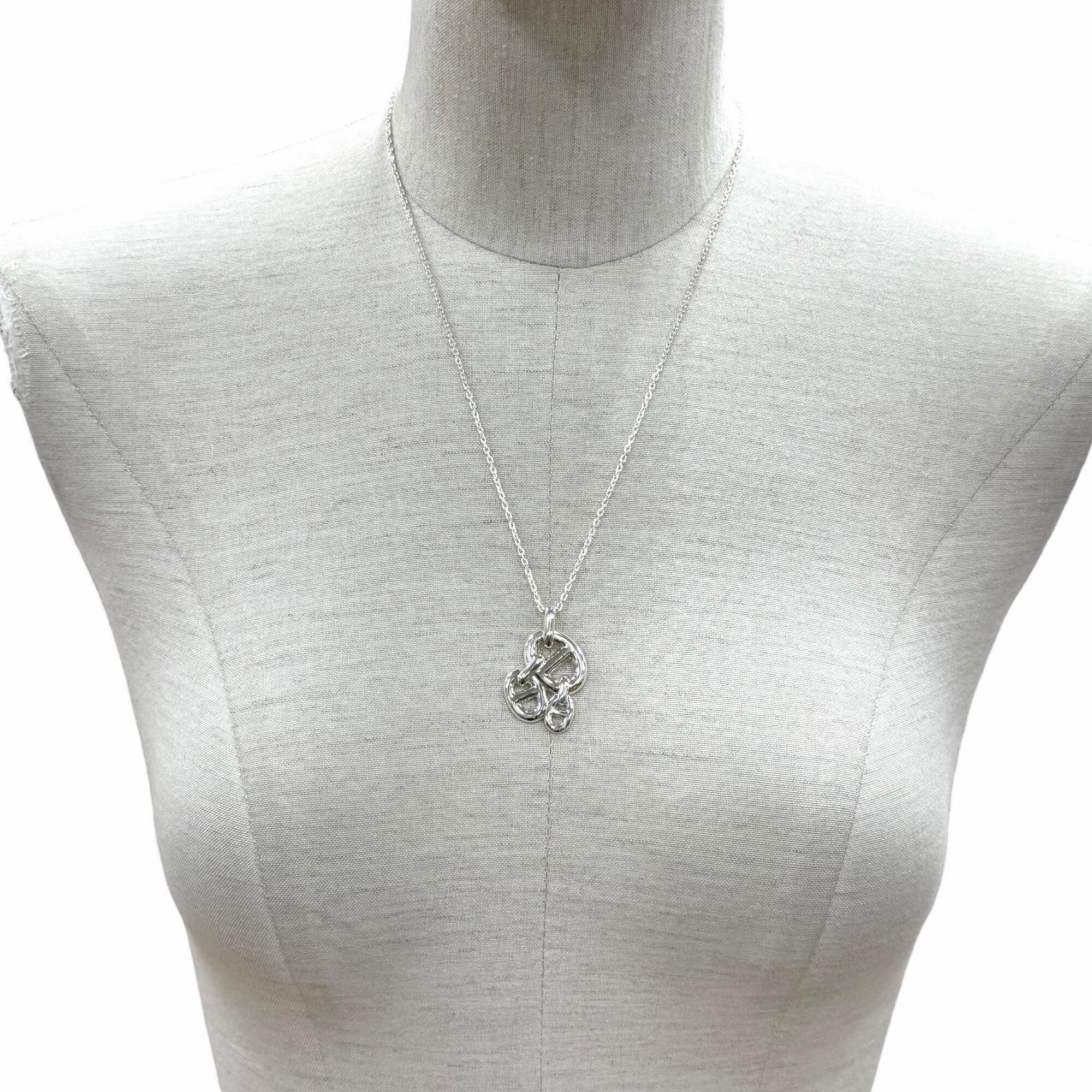 Chaine d'Ancre Enchainée Pendant Necklace Sterling Silver Mini - Image 3
