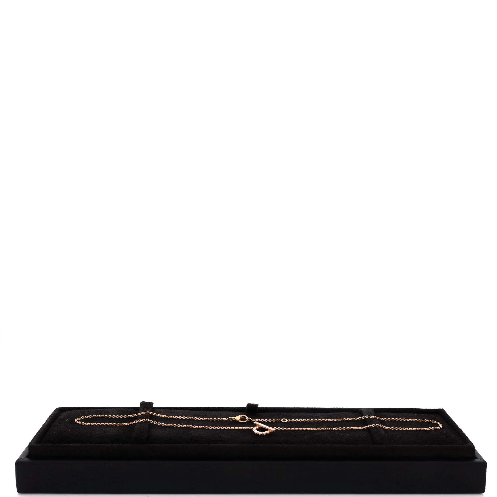 Finesse Pendant Necklace 18K Rose Gold and Diamonds - Image 2