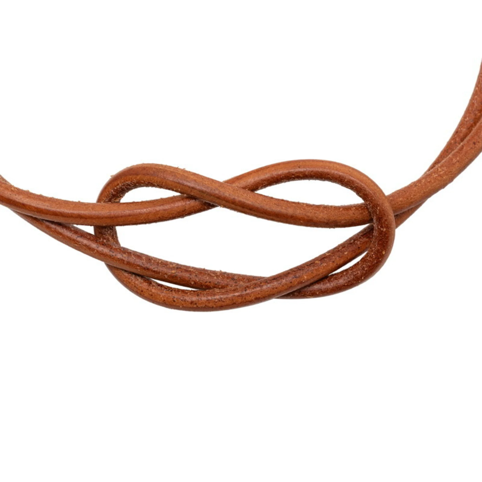 Herculeed Necklace Leather and Gold Hardware - Image 3