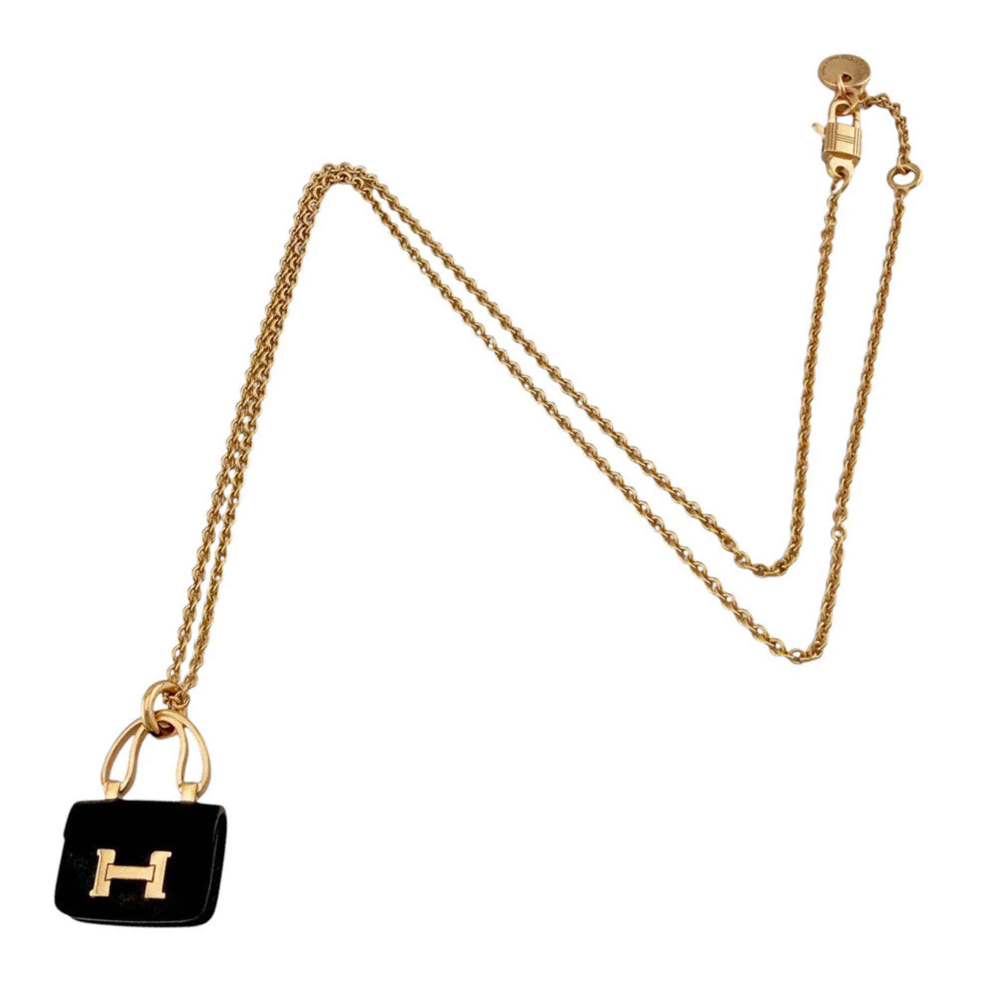 Pendant Necklace 18K Rose Gold with Black Jade - Image 7