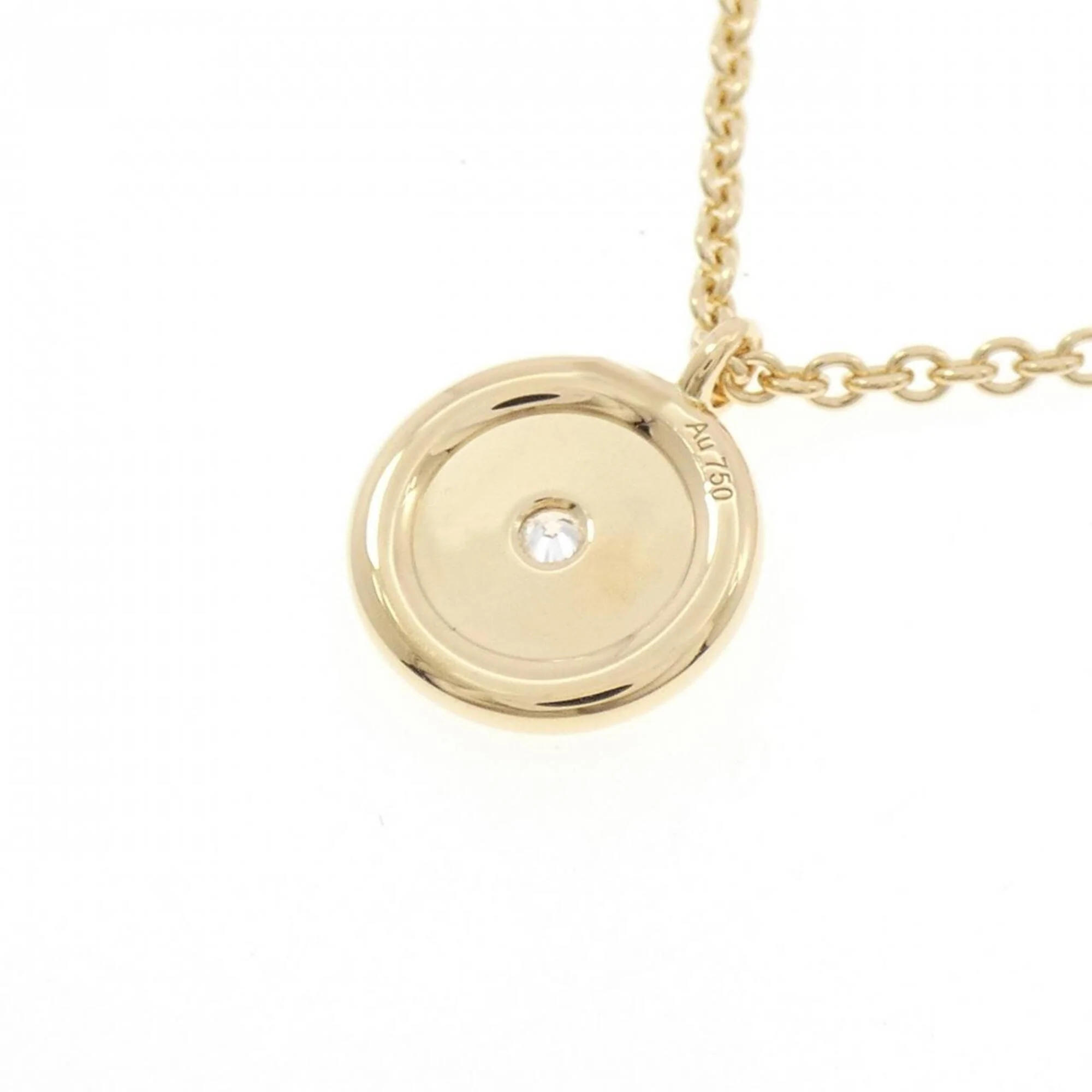 Pendant Necklace 18K Yellow Gold with Diamond - Image 4