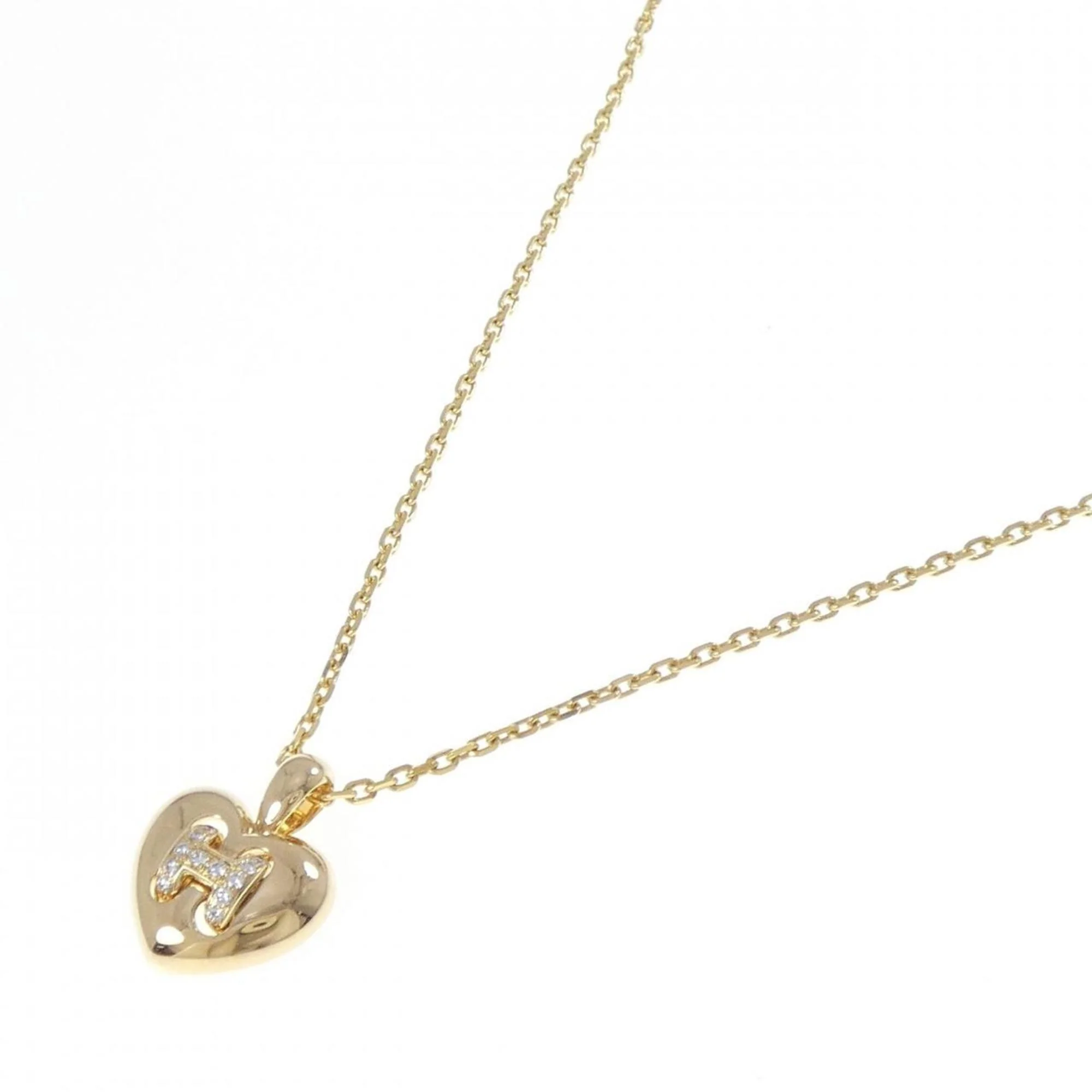 Pendant Necklace 18K Yellow Gold with Diamond - Image 2