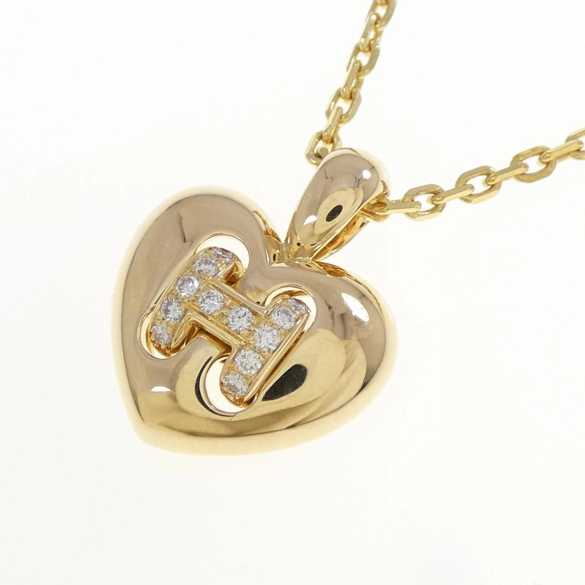 Pendant Necklace 18K Yellow Gold with Diamond - Image 3