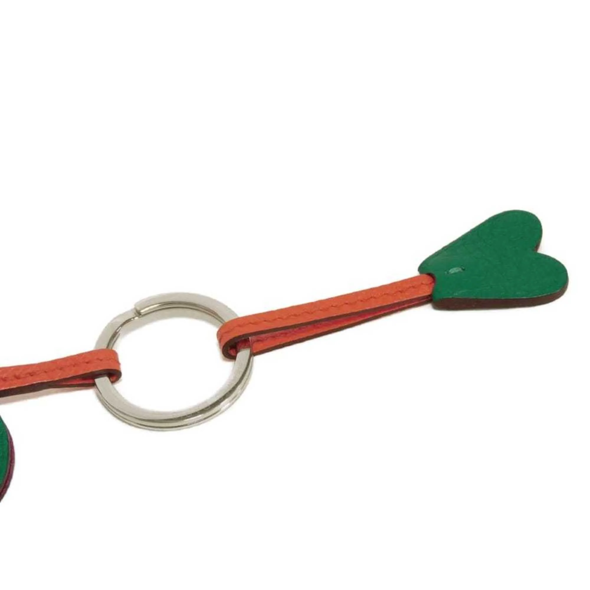 Pendant Necklace Chevre Leather and Taurillon Clemence Leather Green Multi-Color - Image 7