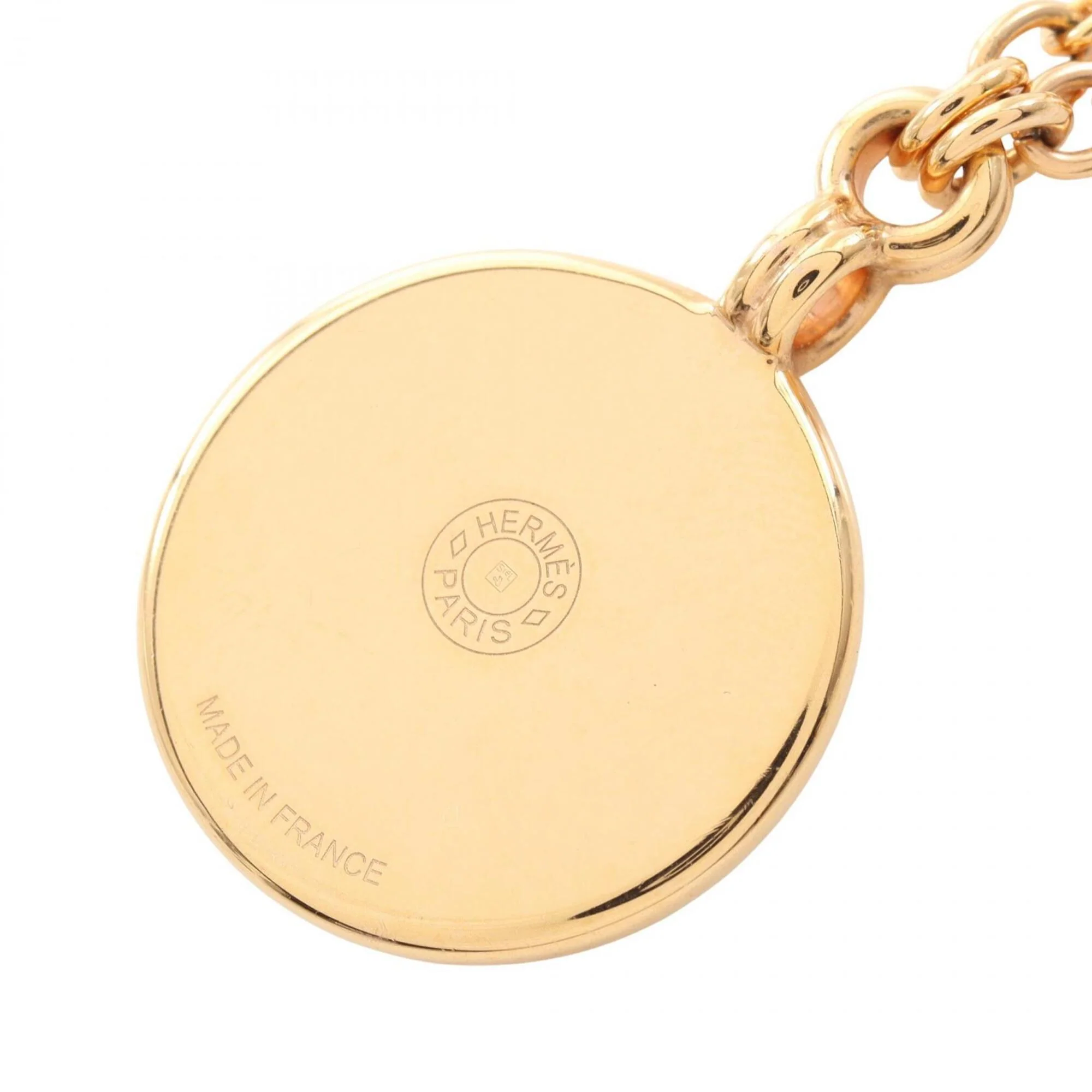 Pendant Necklace Enamel Gold Tone - Image 2