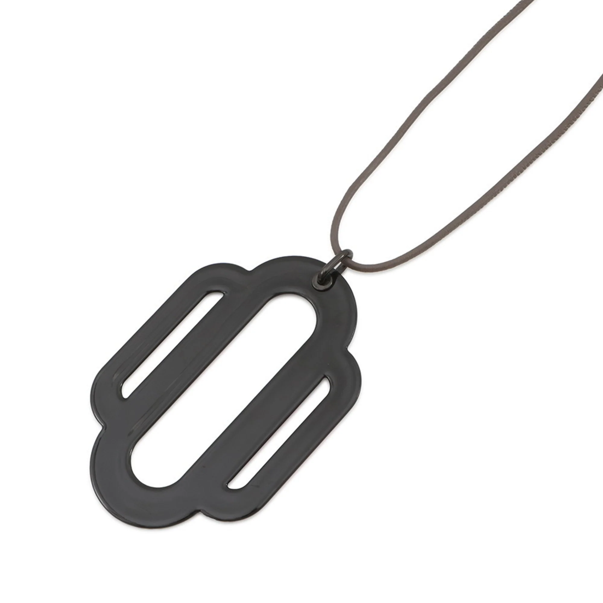 Pendant Necklace Metal Black Pink White - Image 3