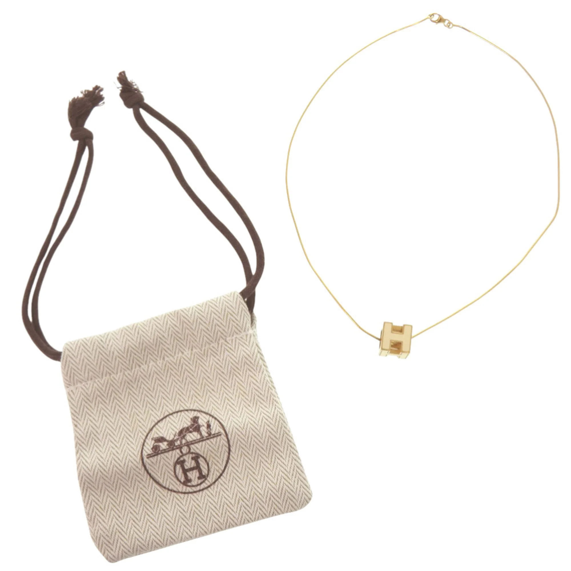Pendant Necklace Metal Ivory - Image 2