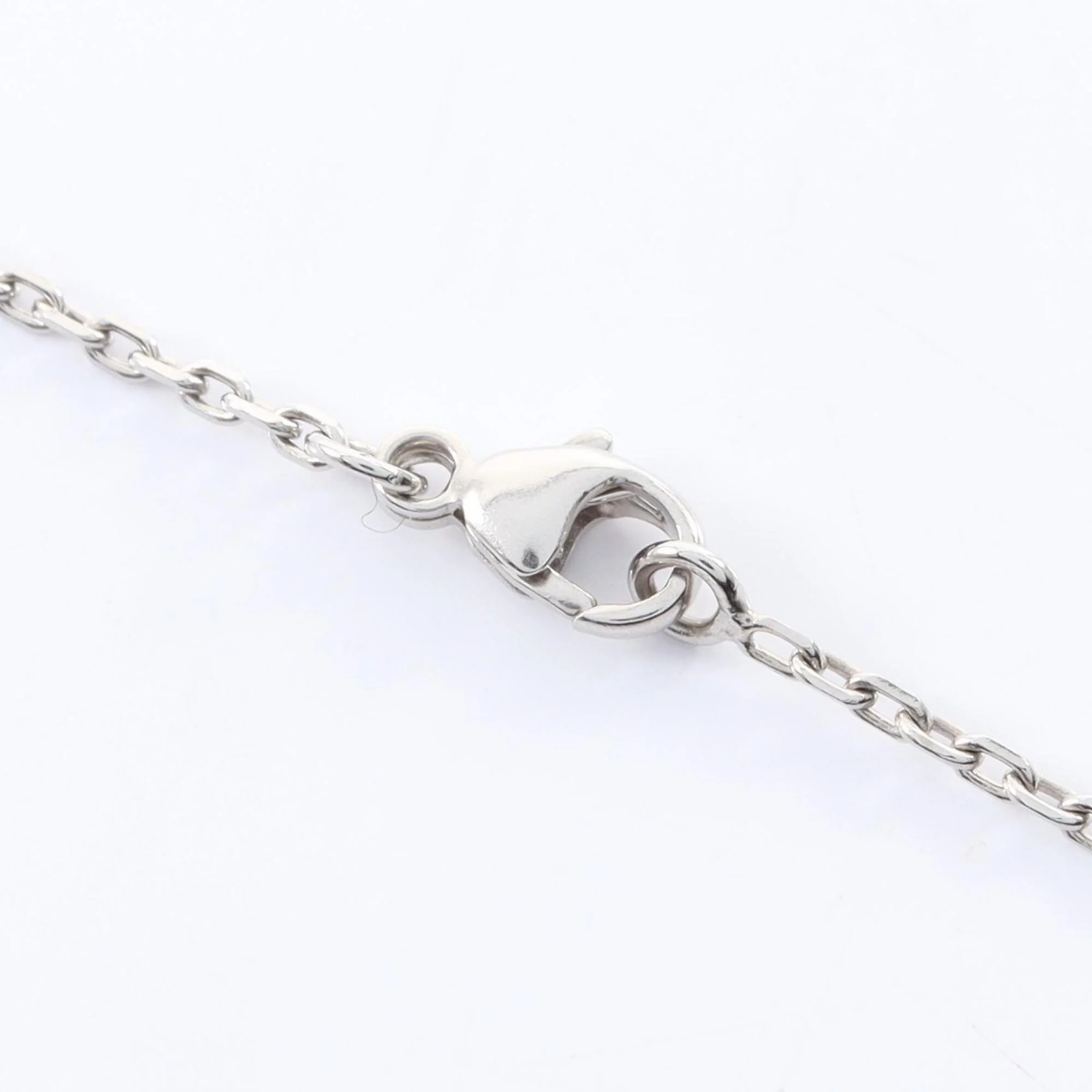Pendant Necklace Stainless Steel and Swift Leather - Image 4