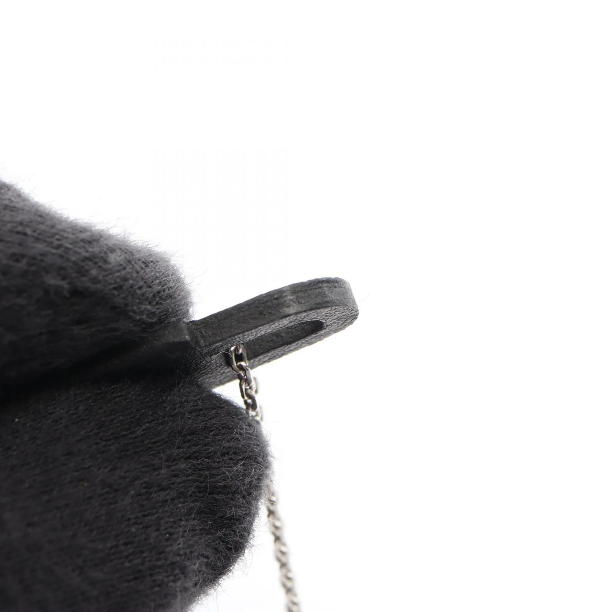 Pendant Necklace Stainless Steel and Swift Leather - Image 8