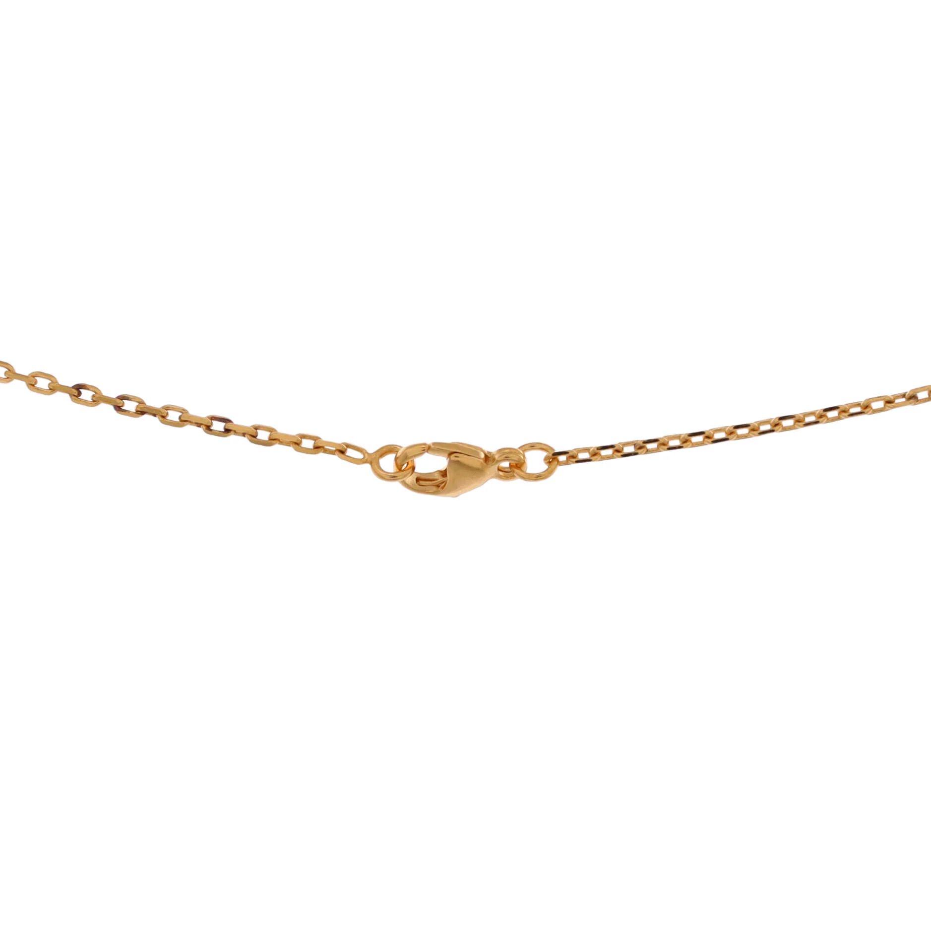Pop H Pendant Chain Necklace Metal and Enamel Mini - Image 3