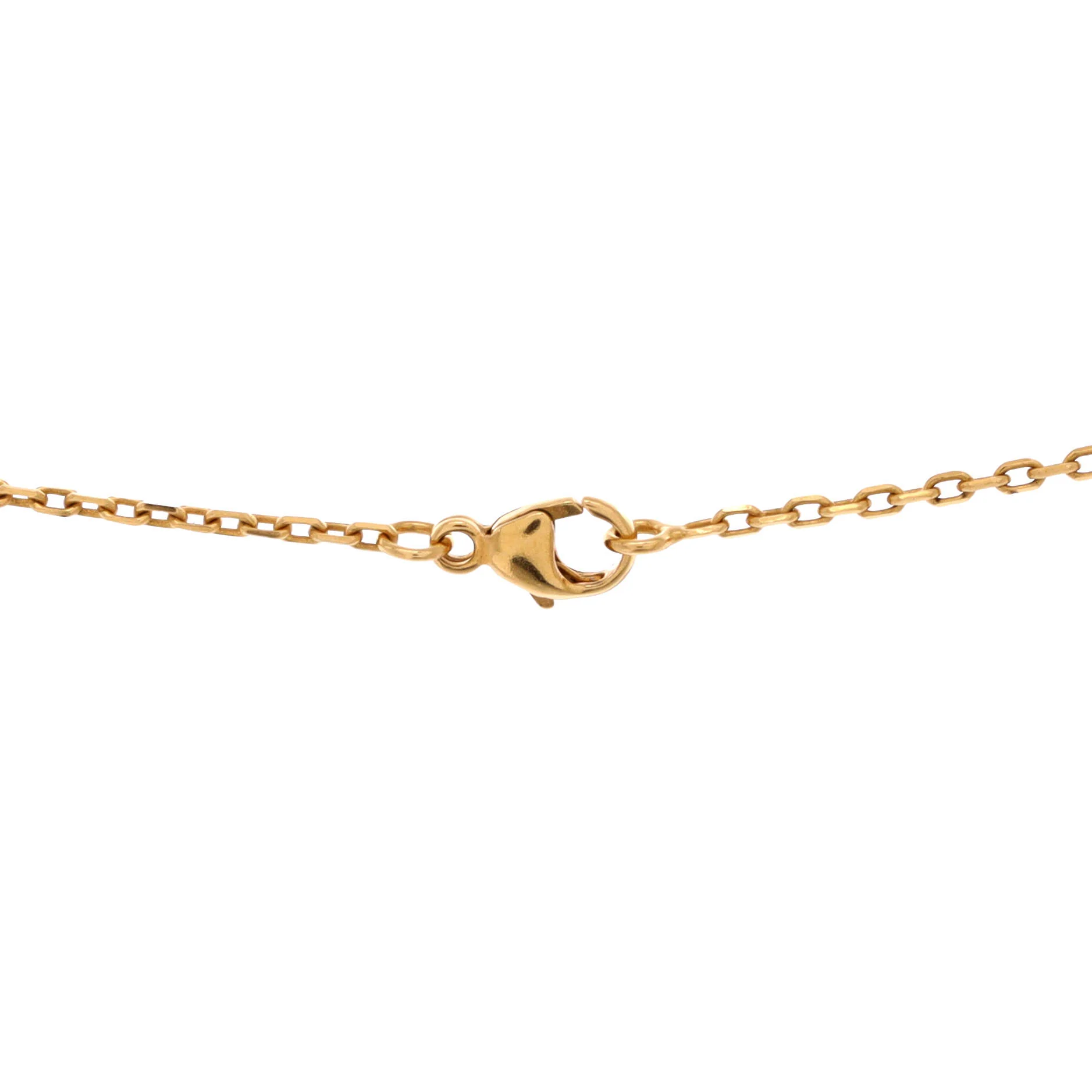 Pop H Pendant Chain Necklace Metal and Enamel Mini - Image 3