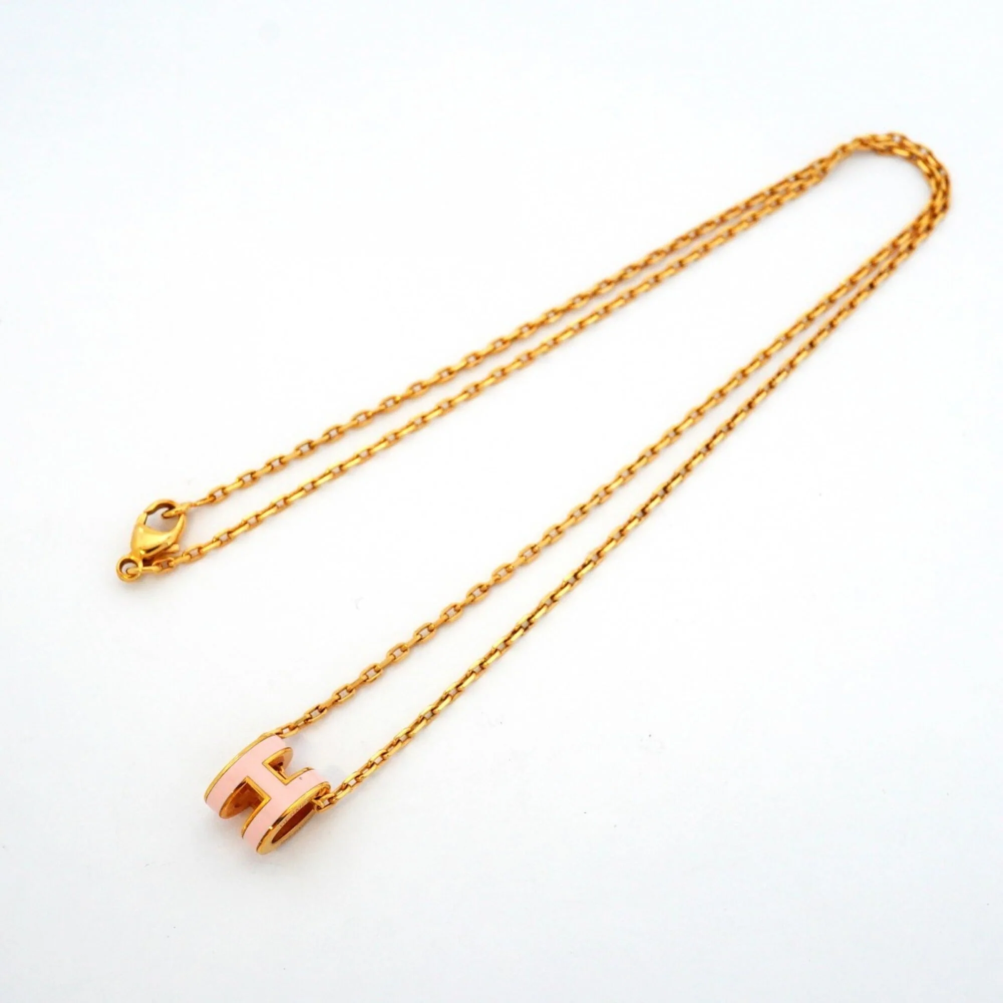 Pop H Pendant Necklace Gold-Tone Metal - Image 3