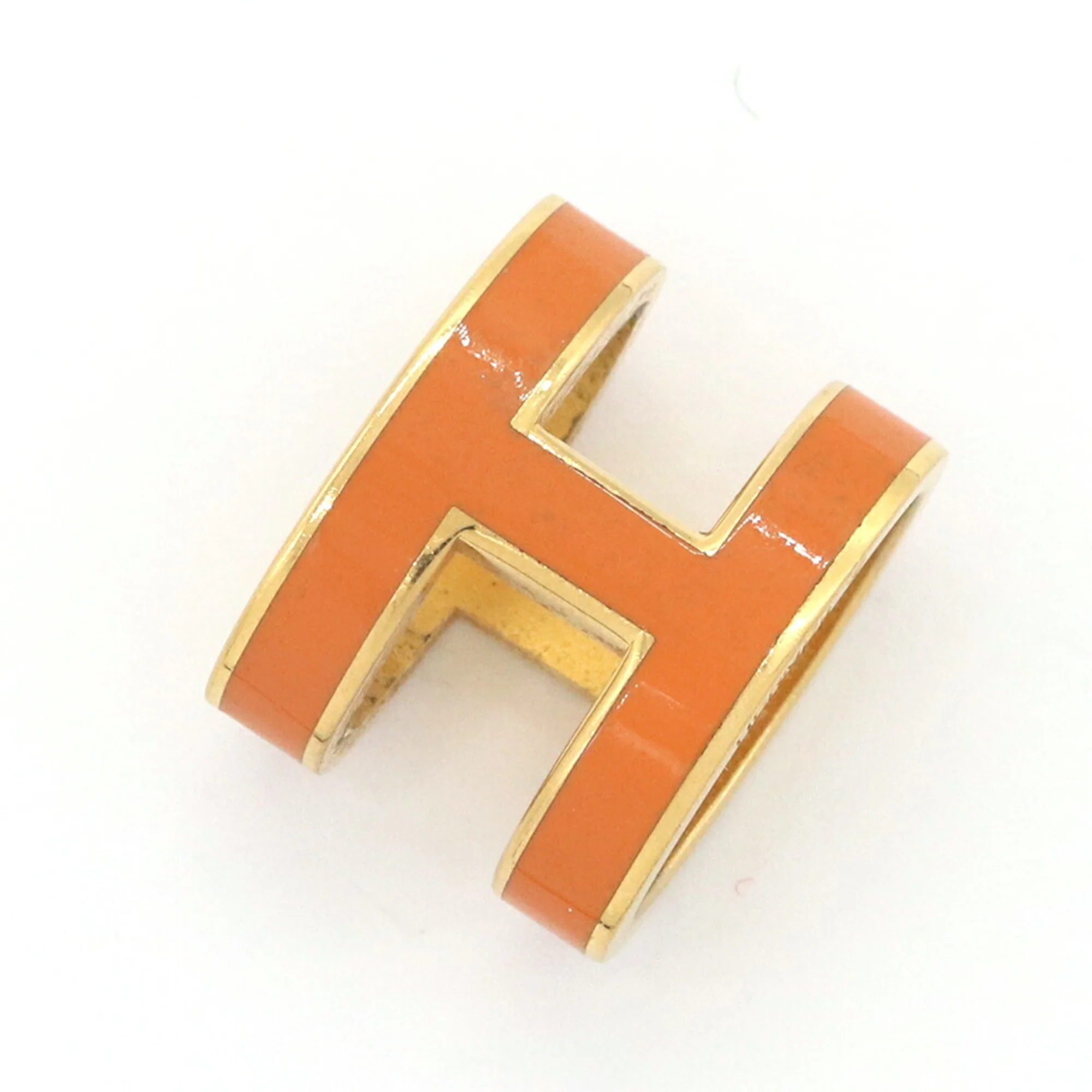 Pop H Pendant Necklace Gold-Tone Metal