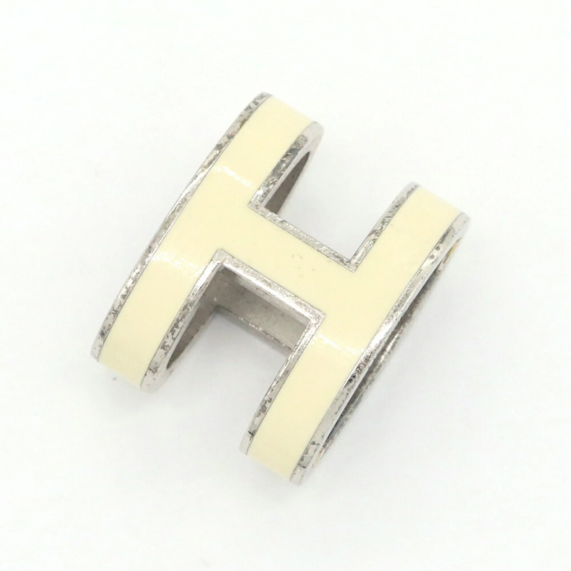 Pop H Pendant Necklace Silver-Tone Metal