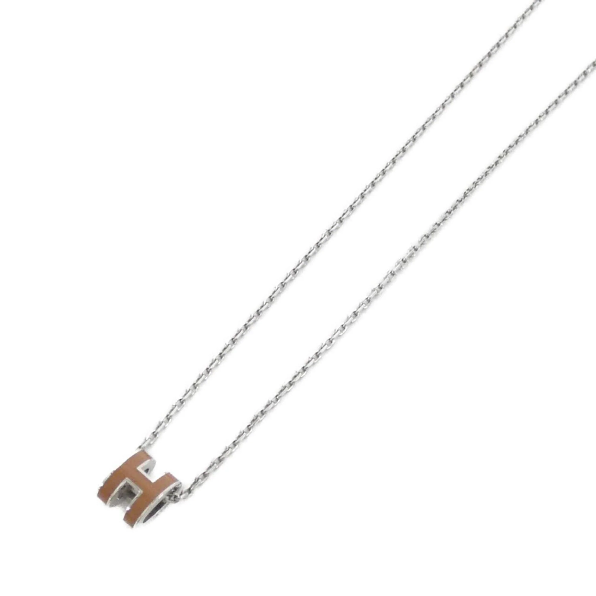 Pop H Pendant Necklace Sterling Silver