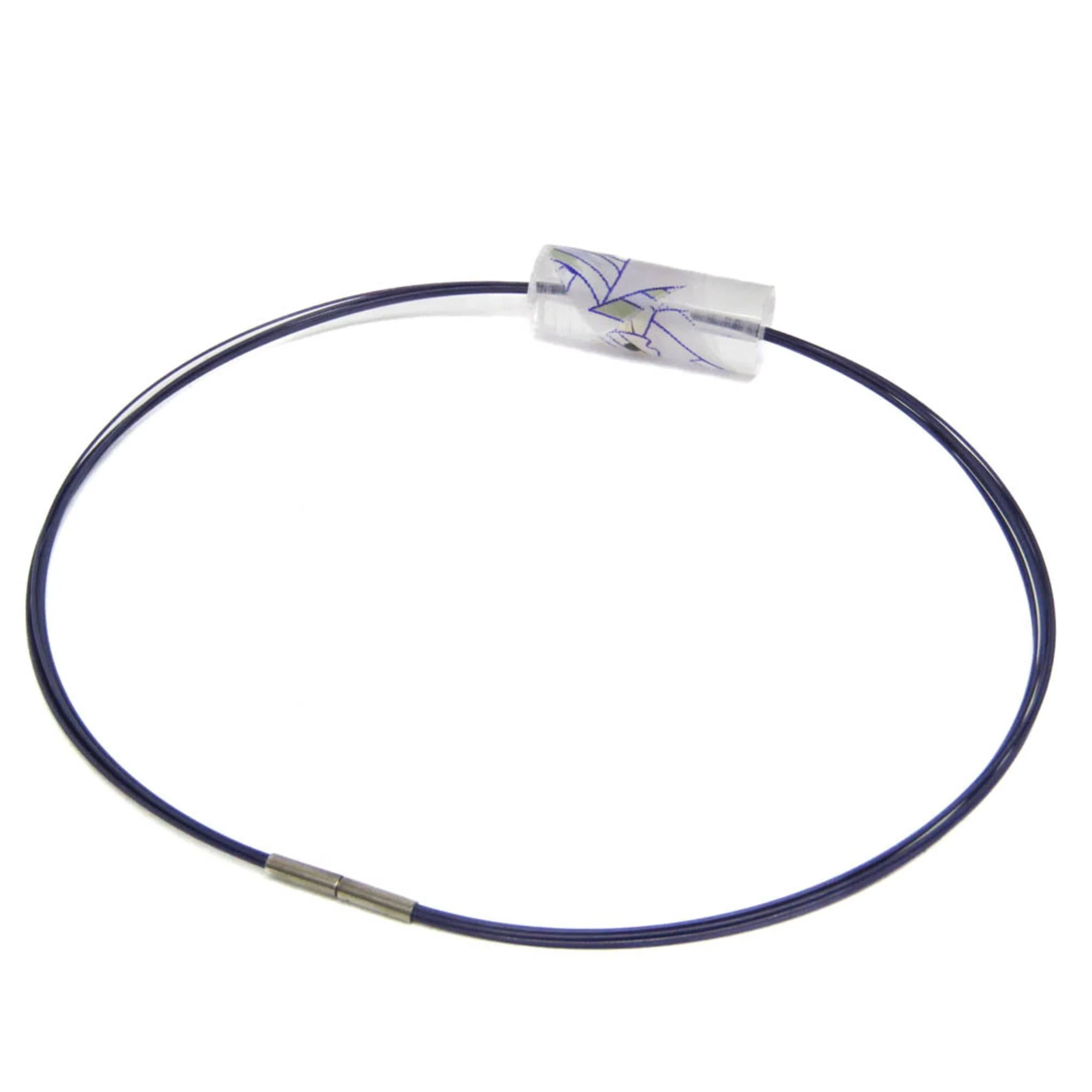 Ricine Fish Tropical Fish Plastic and Resin Necklace Clear Purple - Image 2