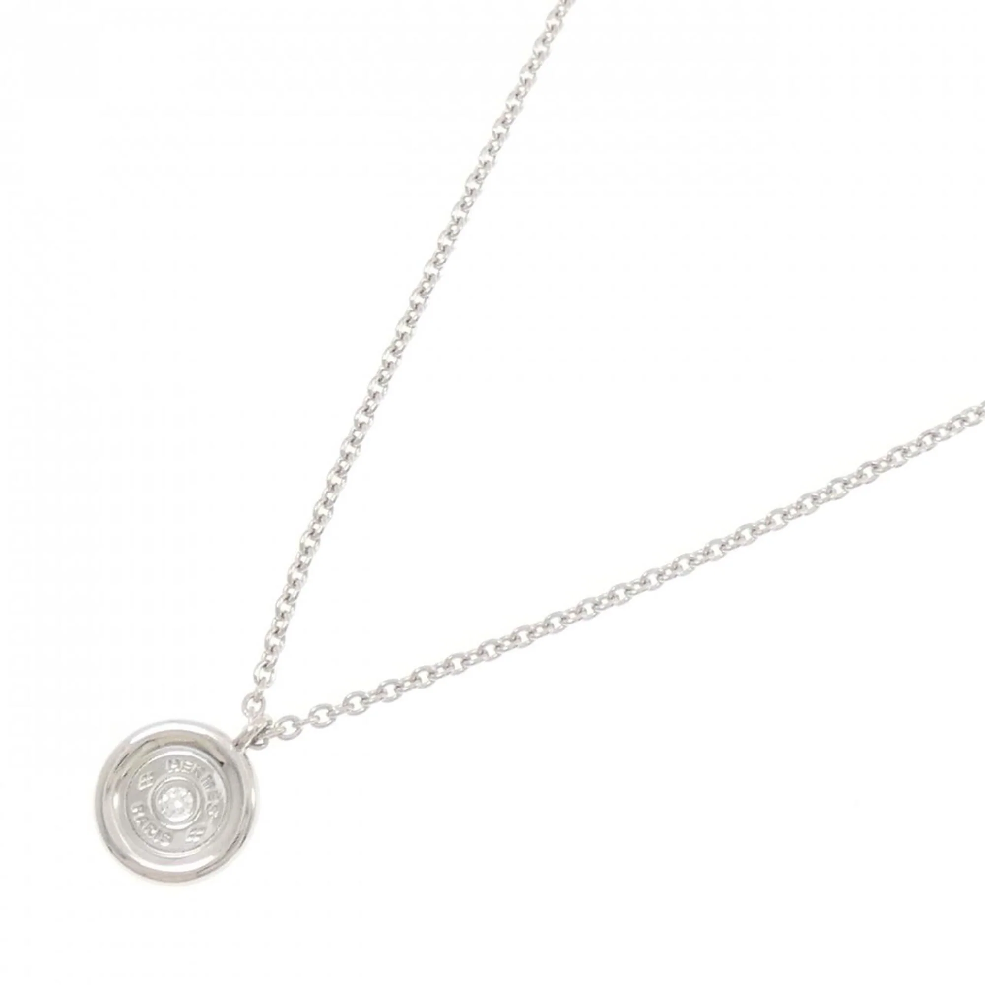 Sellier Petite Pendant Necklace 18K White Gold with Diamond - Image 2