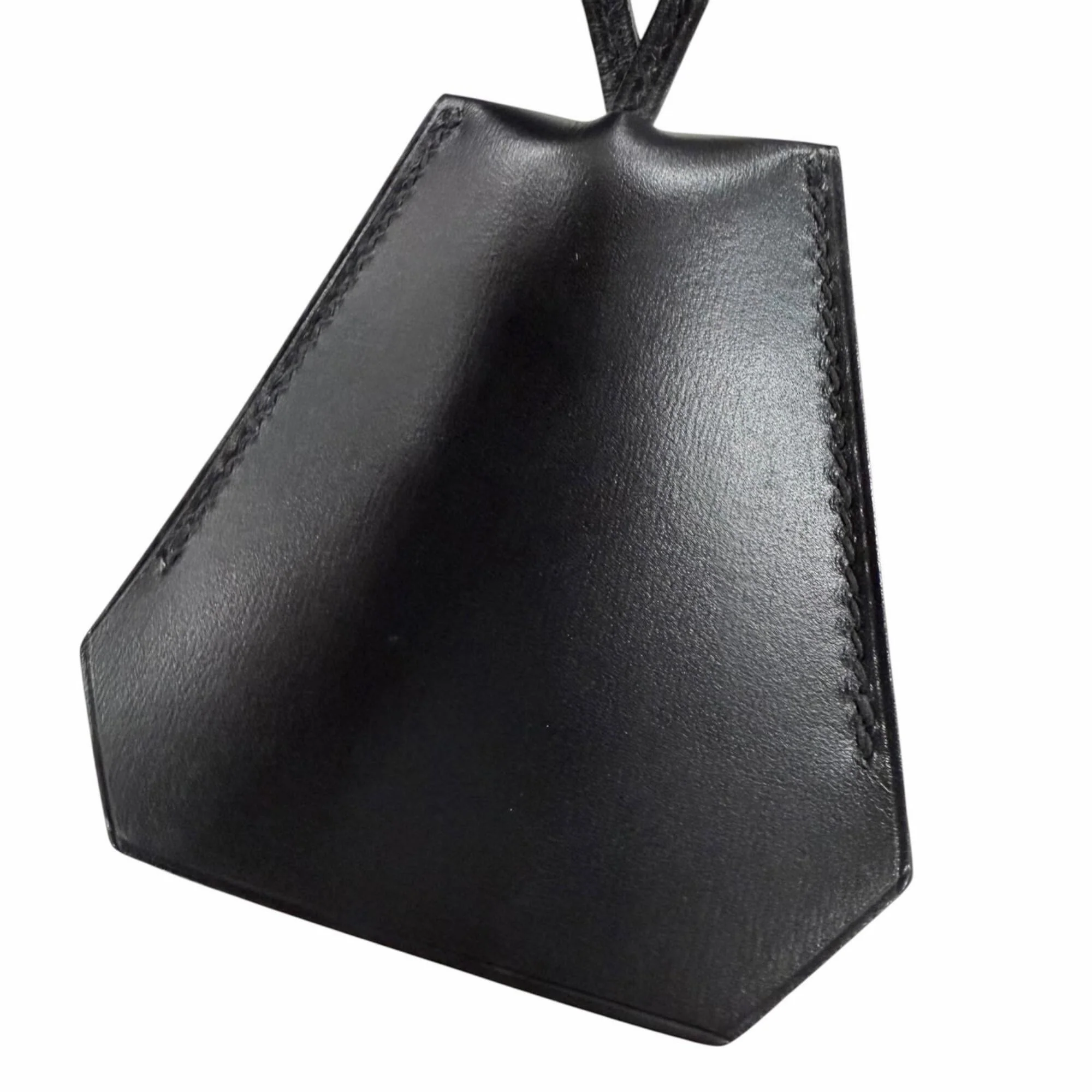 Vintage Pendant Necklace Leather Black - Image 4
