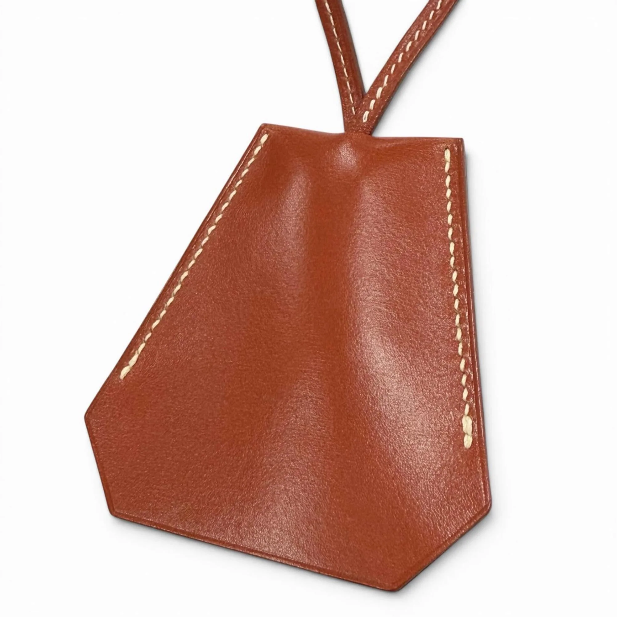 Vintage Pendant Necklace Leather Brown