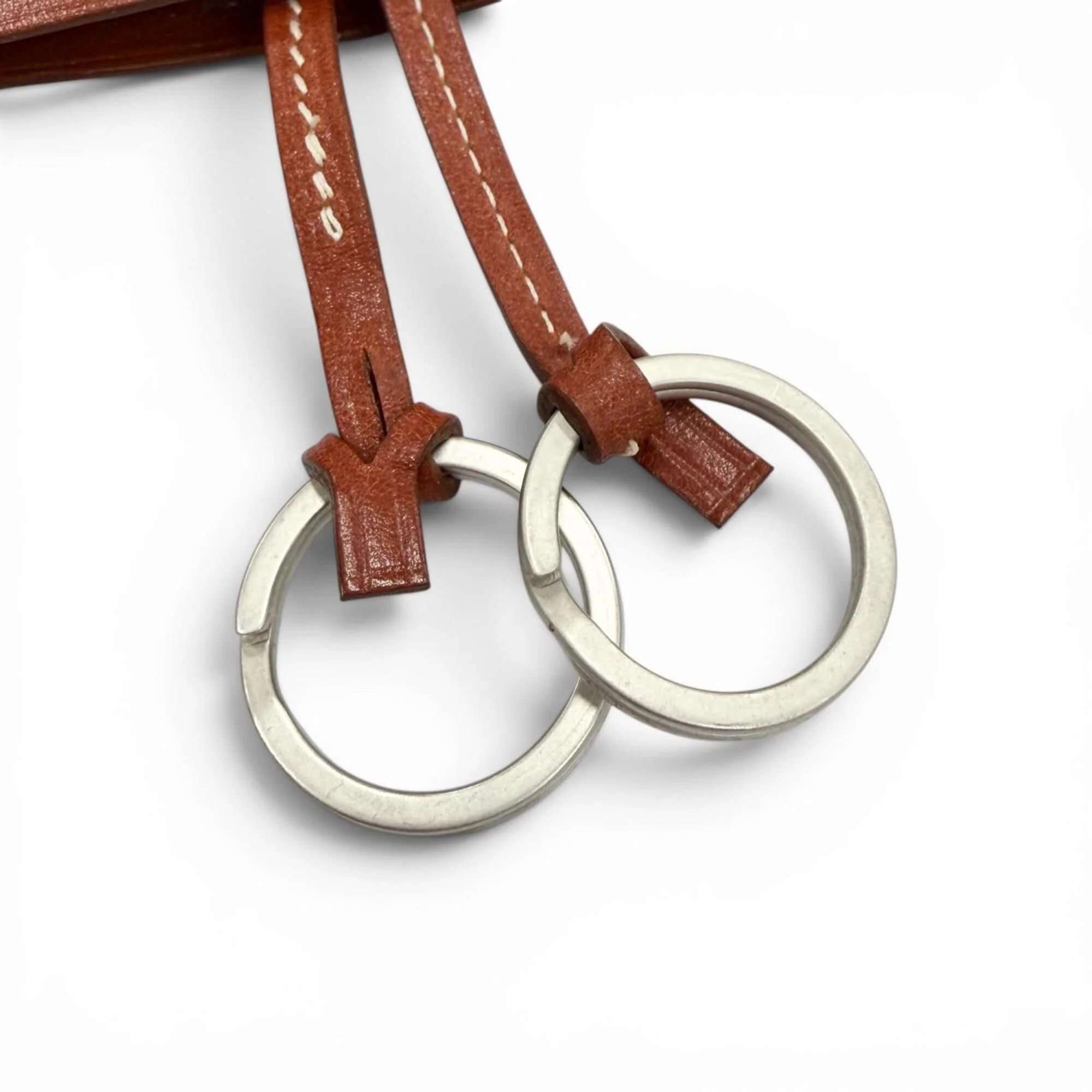 Vintage Pendant Necklace Leather Brown - Image 6