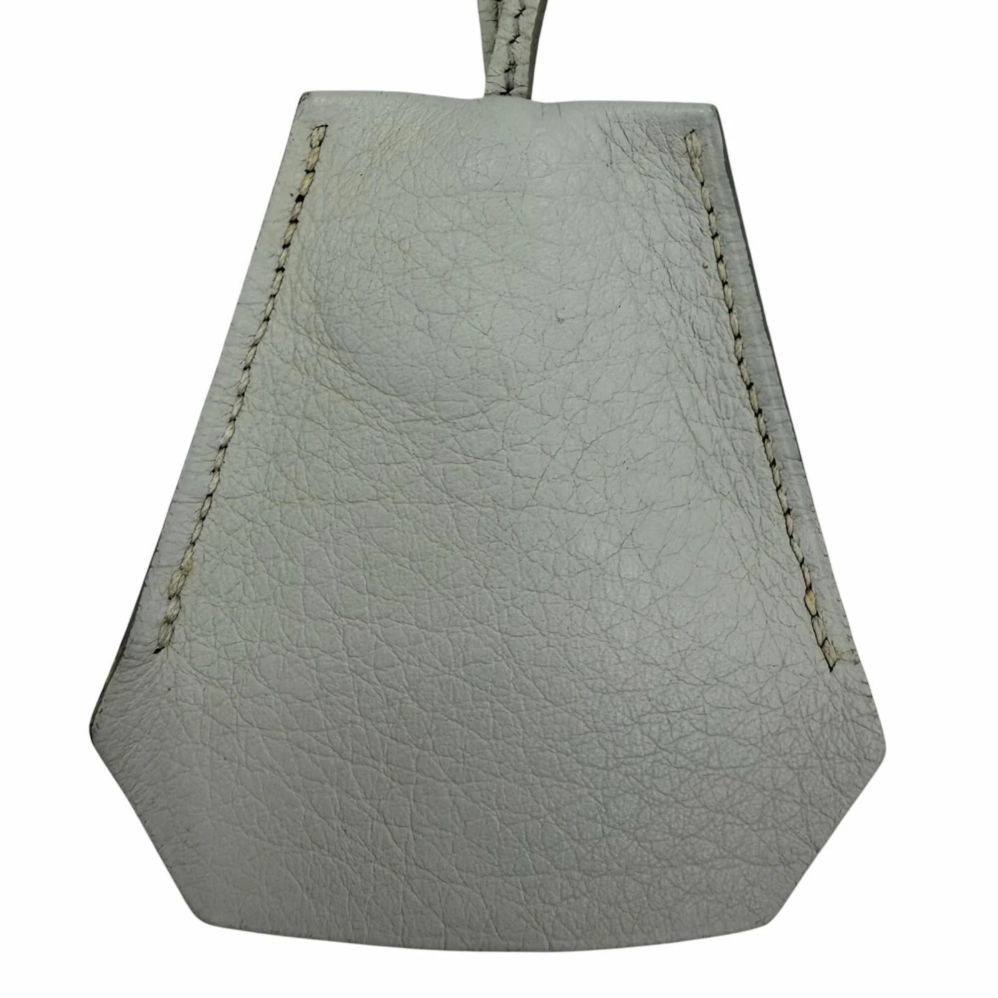 Vintage Pendant Necklace Leather Light Blue