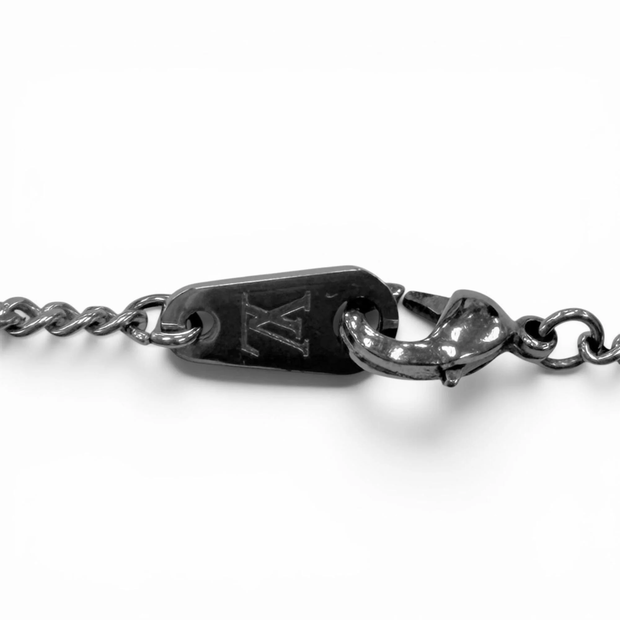 Award Pendant Necklace Black and Silver - Image 4