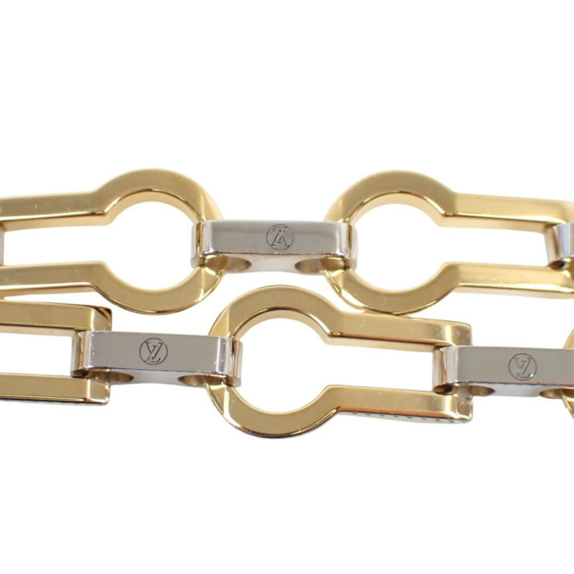 Choker Chain Necklace Gold and Silver Metal - Image 4