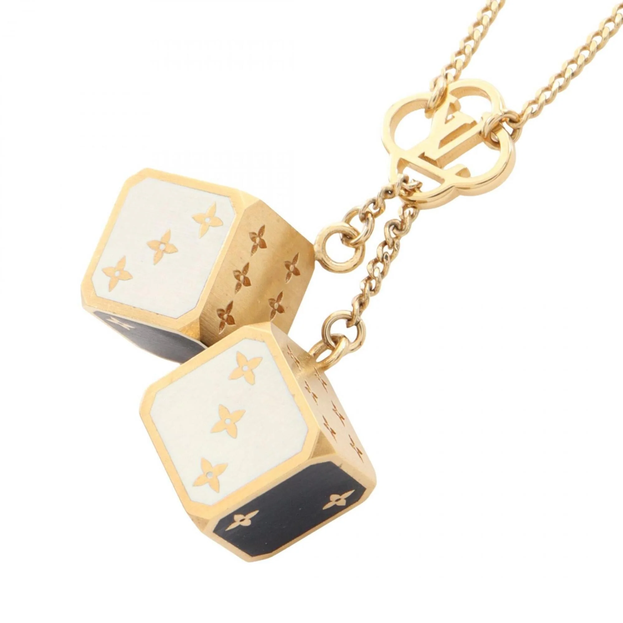 Collier Game On Pendant Necklace Gold