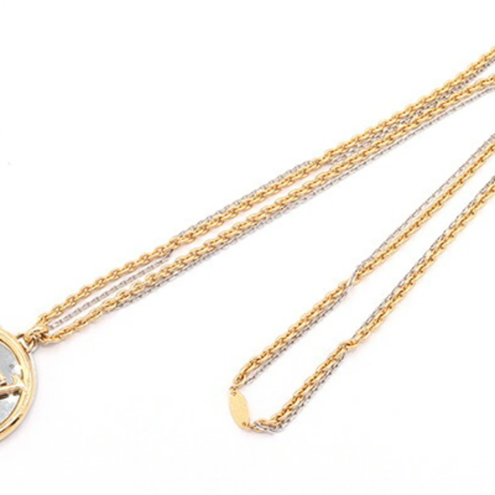 Collier Louise Pendant Necklace Metal Gold and Silver - Image 3