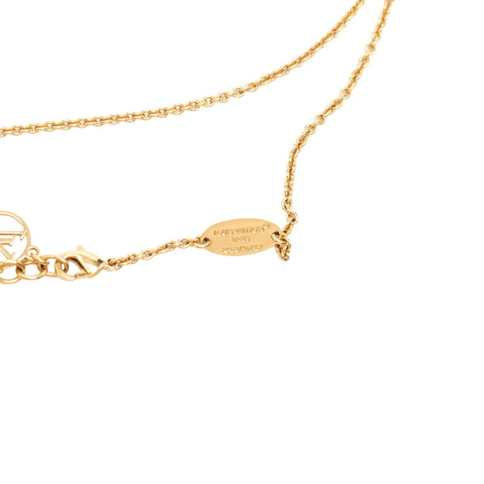 Essential V Chain Pendant Necklace Gold - Image 5