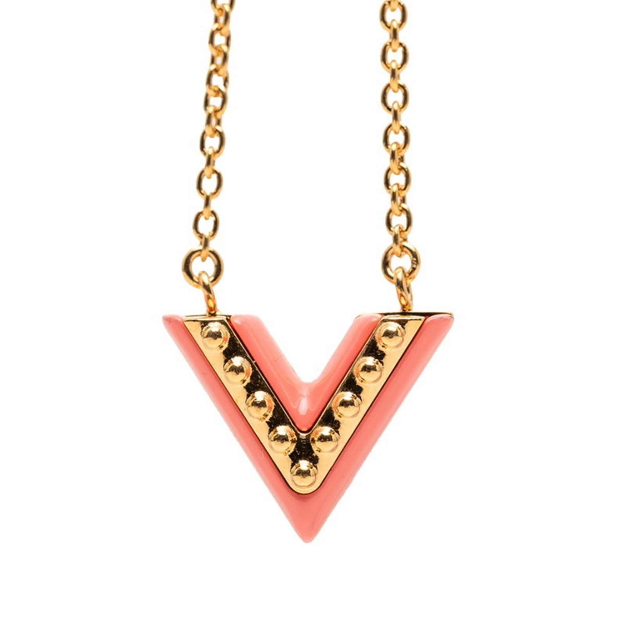 Essential V Pendant Necklace Gold