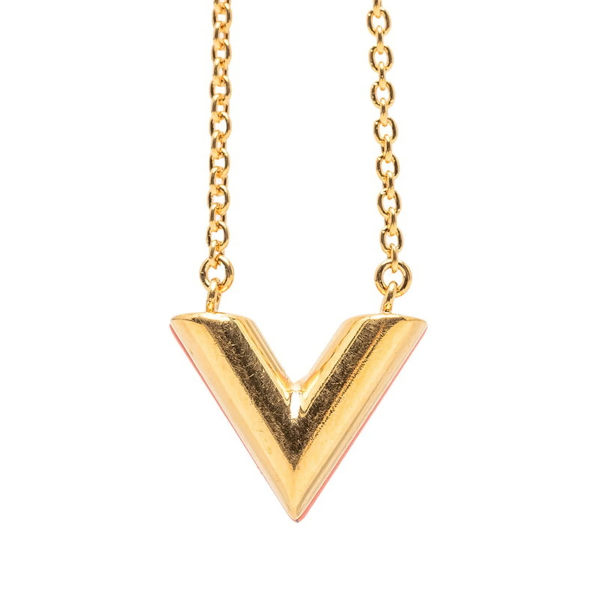 Essential V Pendant Necklace Gold - Image 2