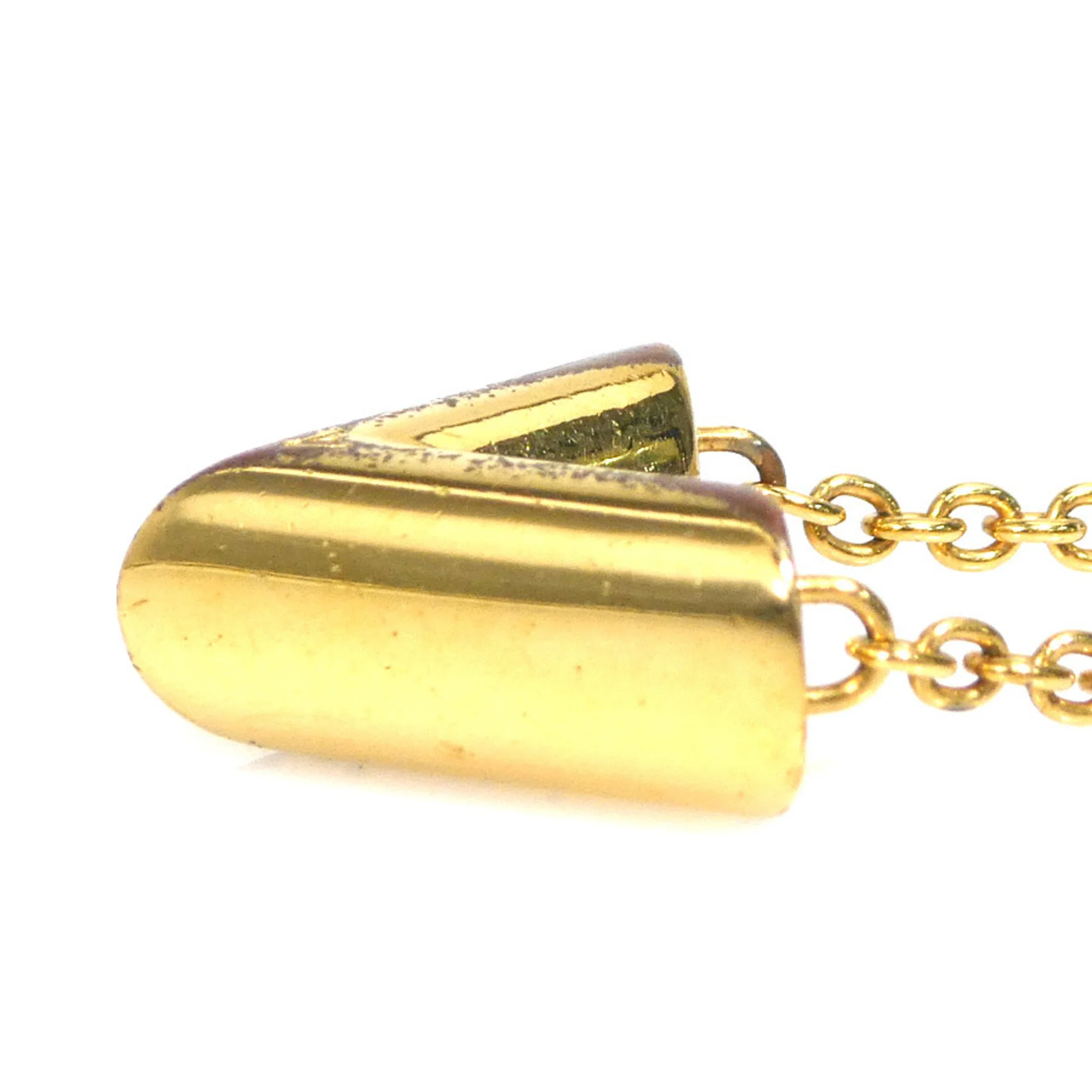 Essential V Pendant Necklace Metal Gold - Image 3