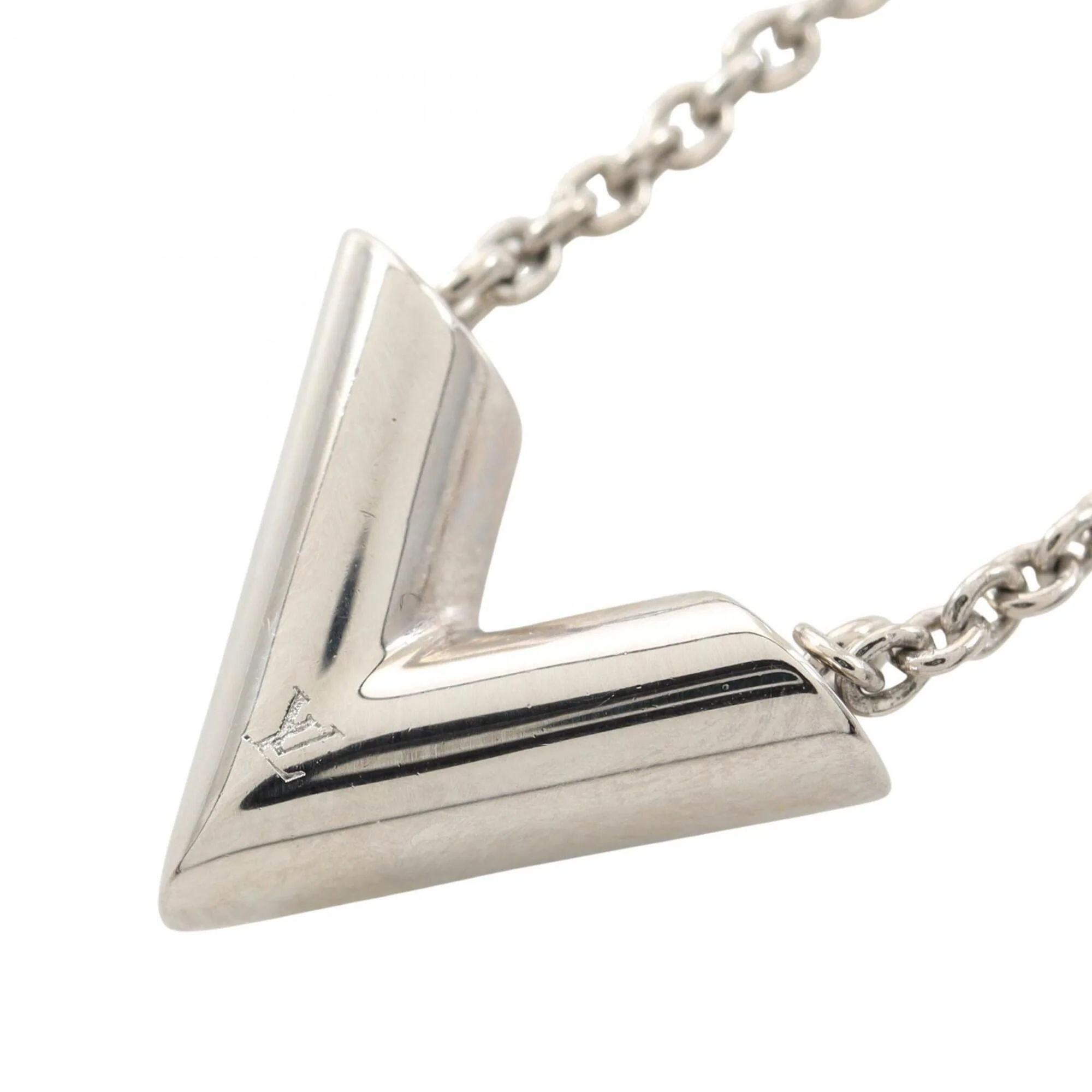 Essential V Pendant Necklace Stainless Steel