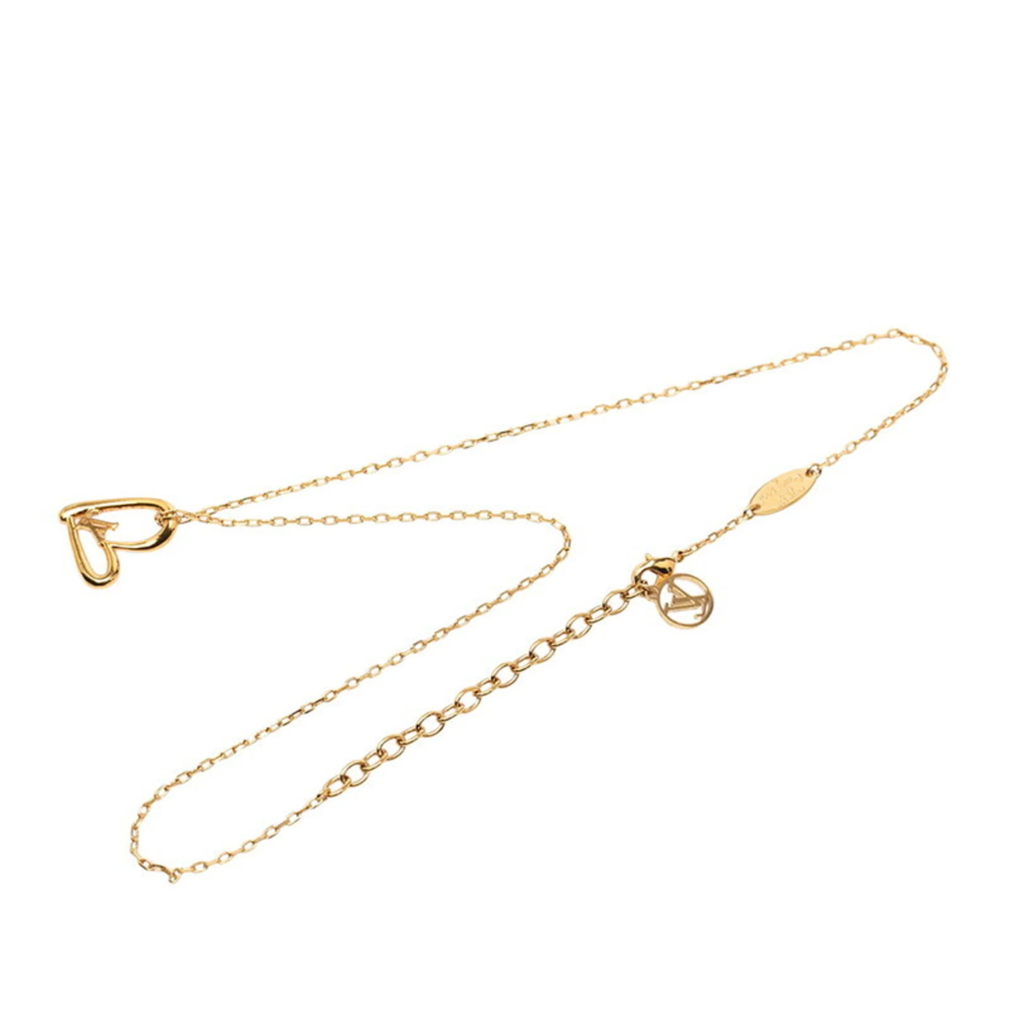 Falling In Love Heart Pendant Necklace Gold - Image 3