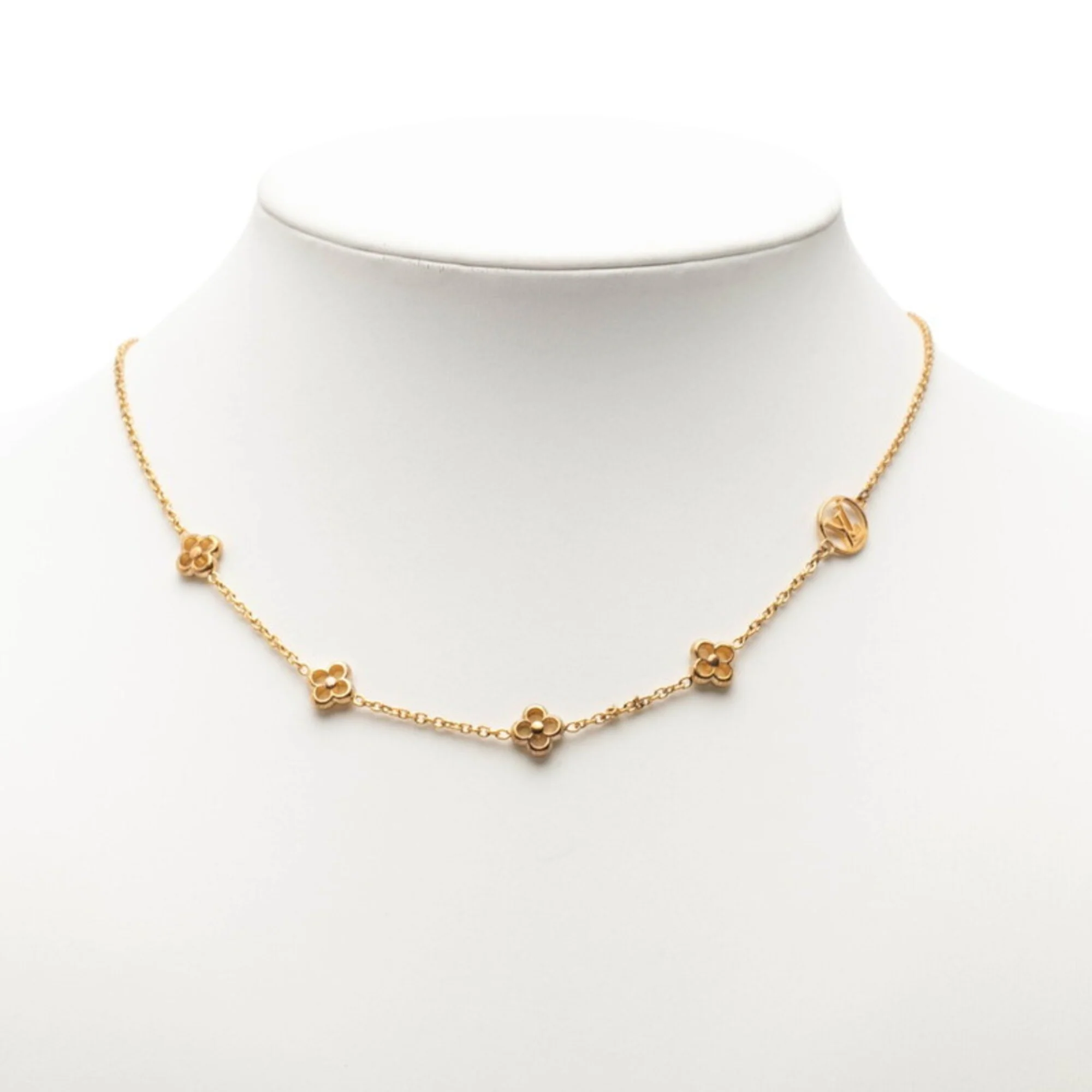 Flowerful Pendant Necklace Gold - Image 7
