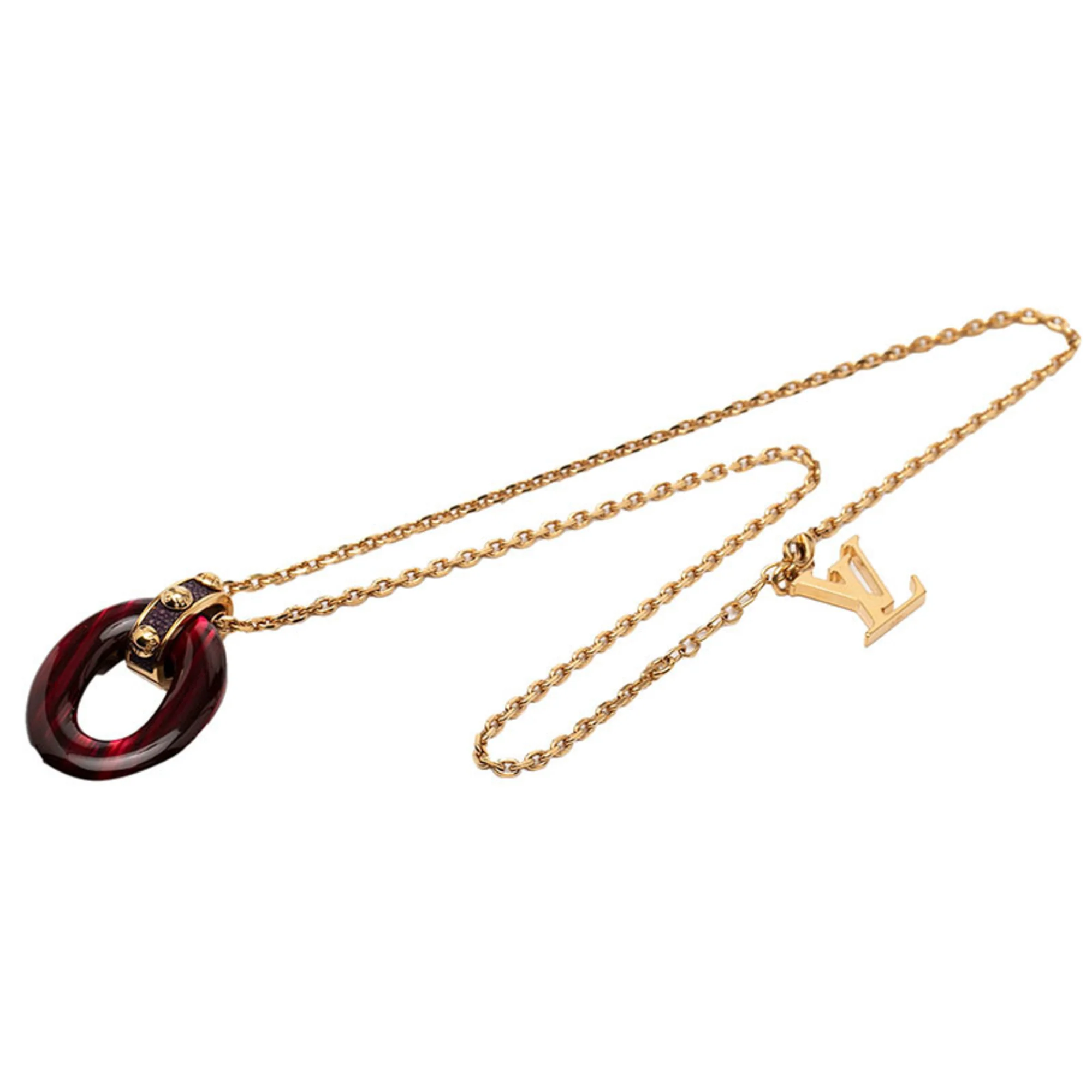 Gimme Crew Pendant Necklace Gold and Red - Image 3