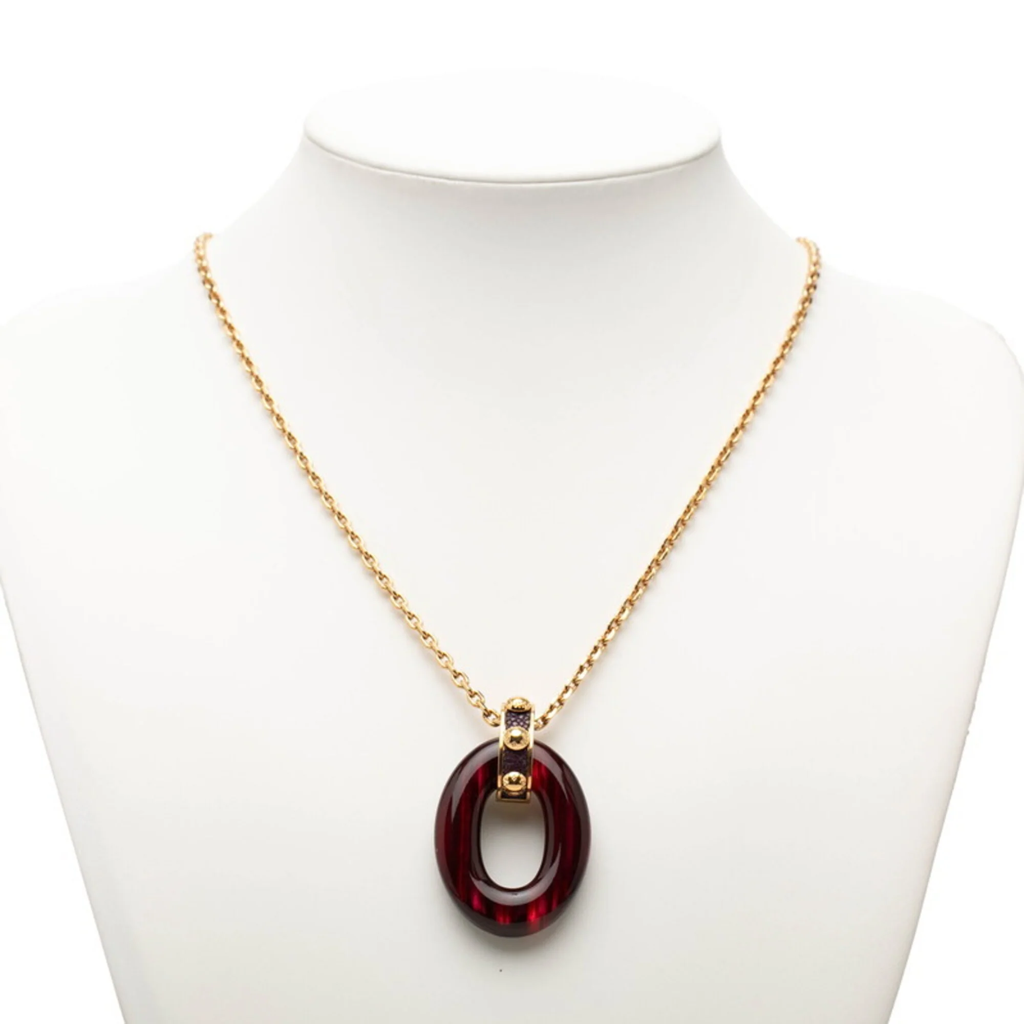 Gimme Crew Pendant Necklace Gold and Red - Image 6