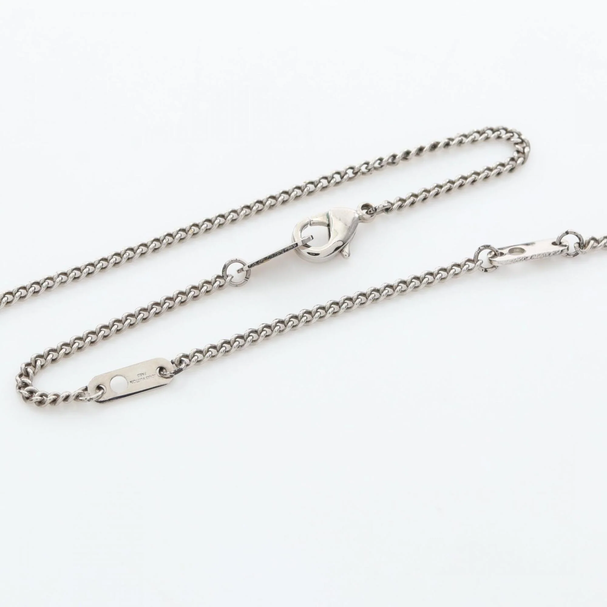 LV Instinct Pendant Necklace Gold and Stainless Steel - Image 4