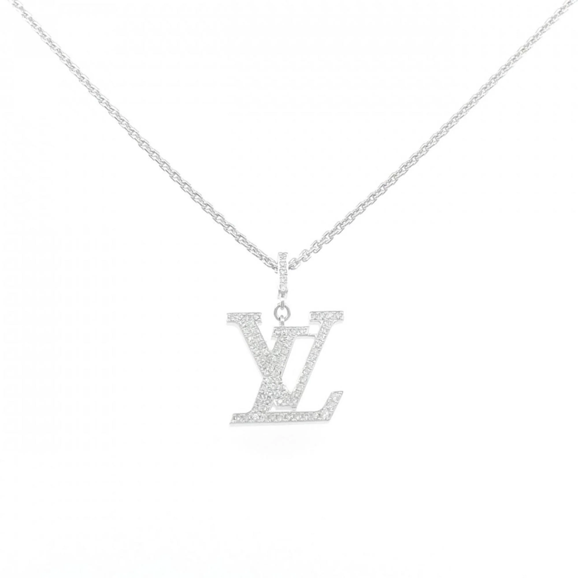 Pendant Necklace 18K White Gold with Diamond