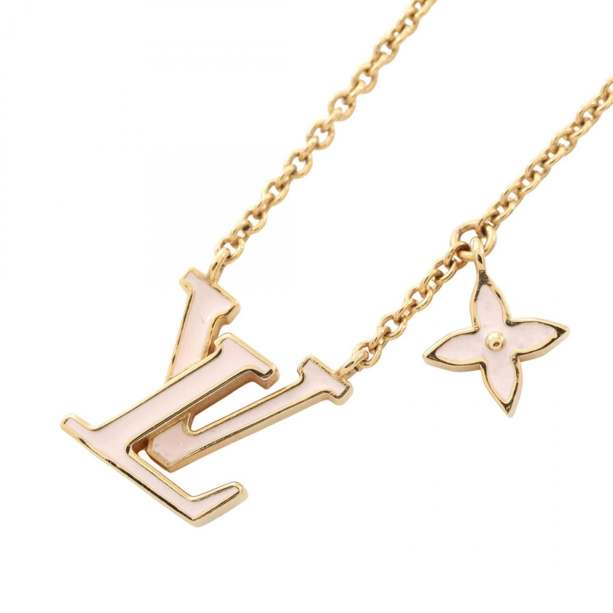 Pendant Necklace Enamel and Gold