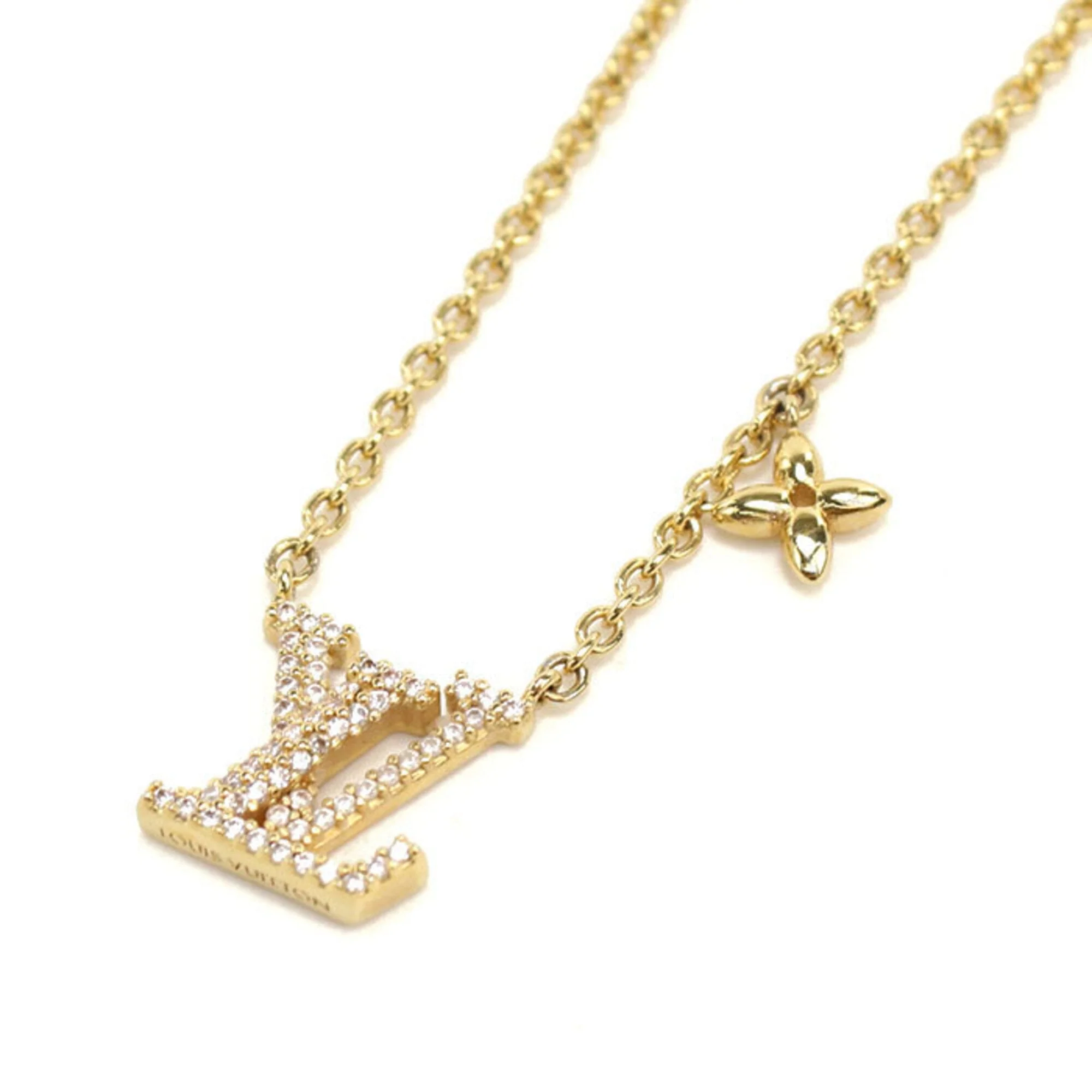 Pendant Necklace Gold Metal