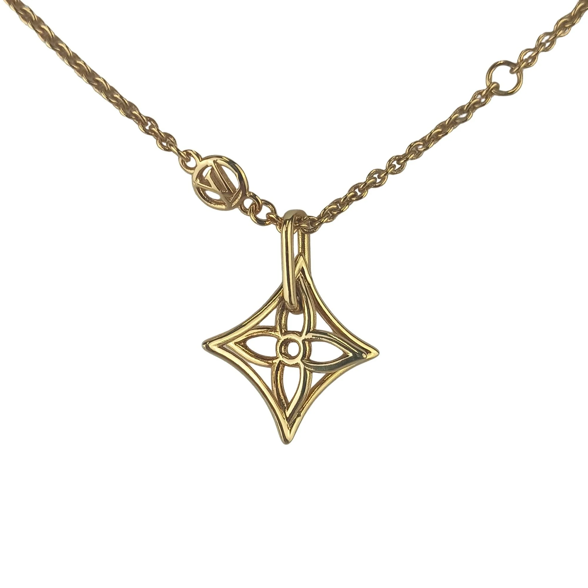 Pendant Necklace Gold Metal