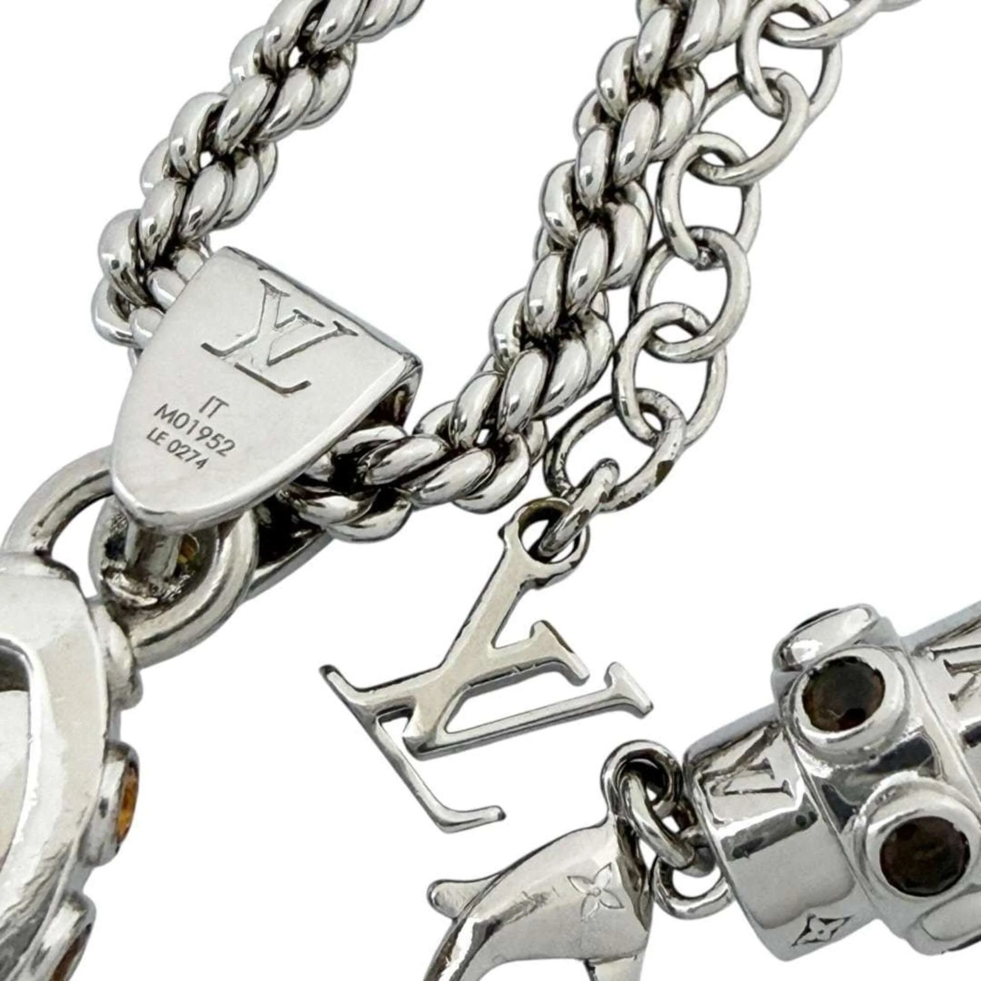 Pendant Necklace Metal and Rhinestone - Image 7