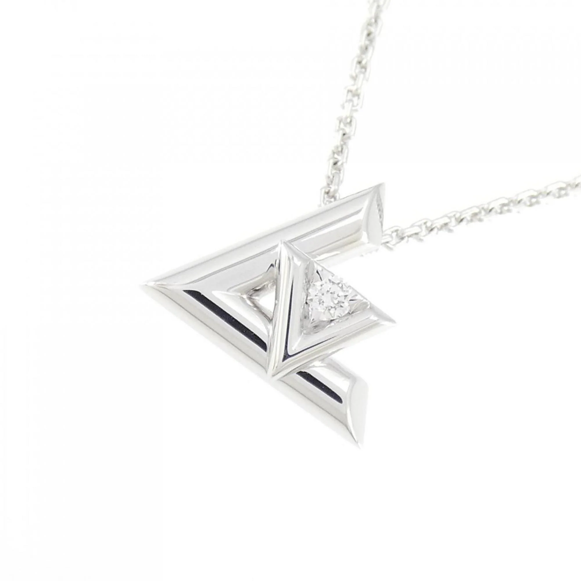 Volt One PM Pendant Necklace 18K White Gold with Diamond - Image 3