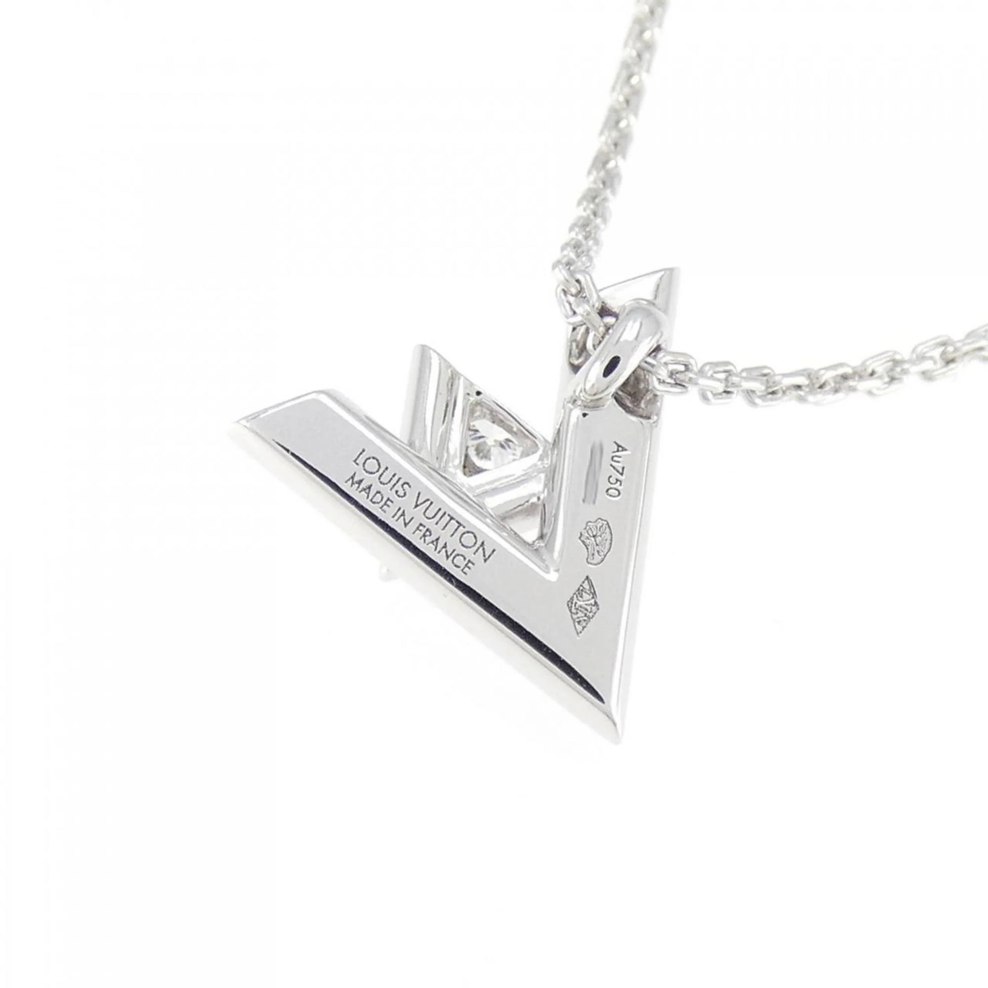 Volt One PM Pendant Necklace 18K White Gold with Diamond - Image 4