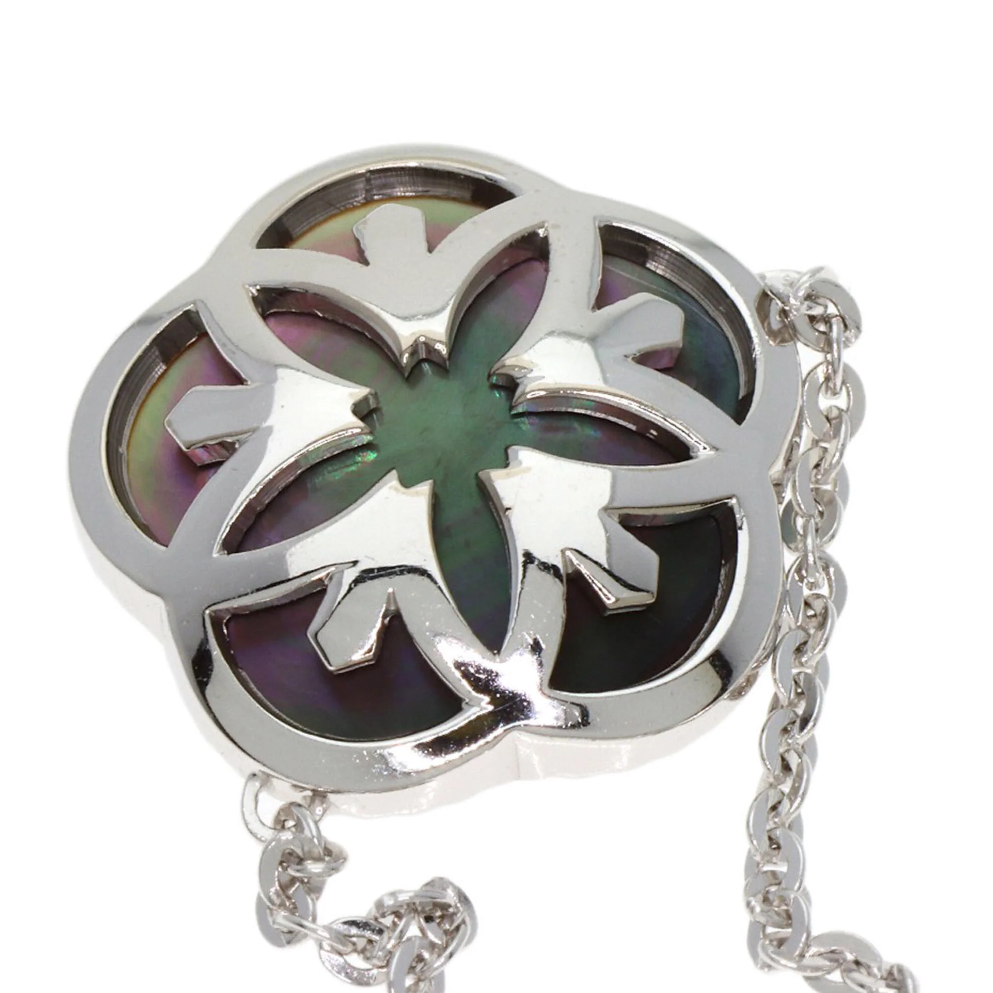 Pendant Necklace 18K White Gold With Shell - Image 6