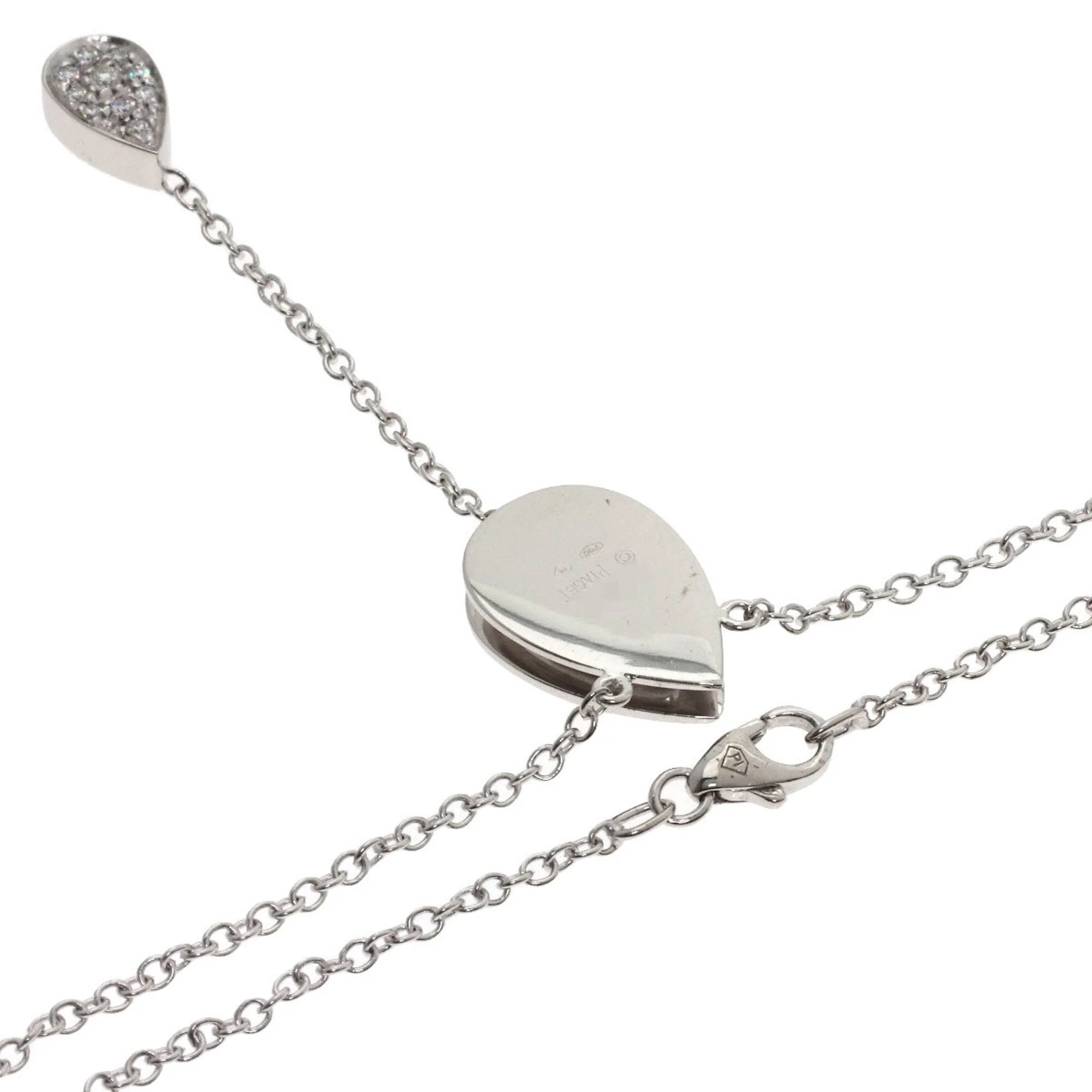 Pendant Necklace 18K White Gold with Diamond - Image 2