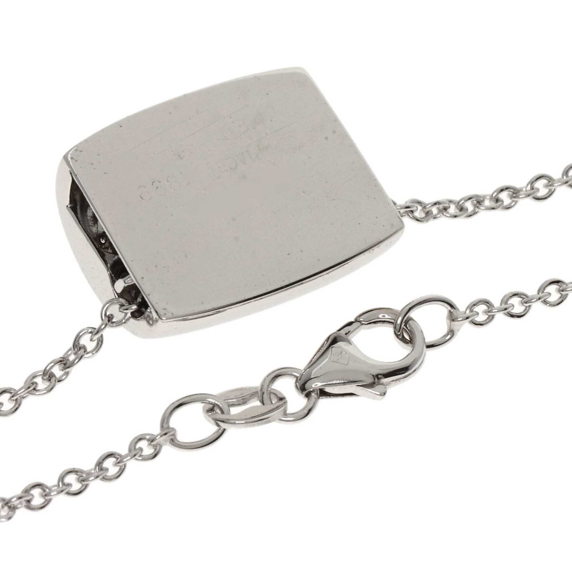 Pendant Necklace 18K White Gold with Diamond - Image 2